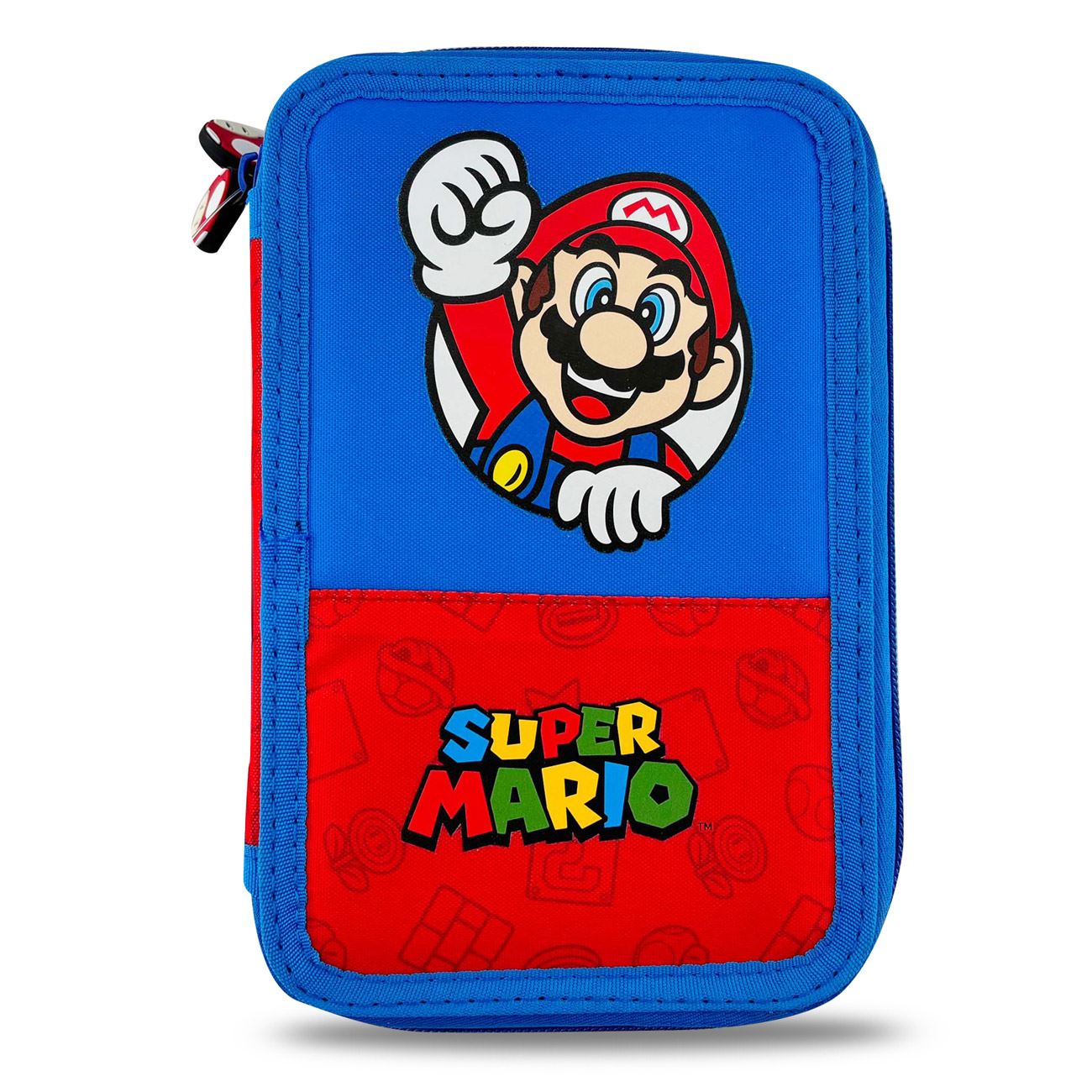 Penar Echipat Dublu Albastru Rosu Super Mario 12.5x4x19.5cm
