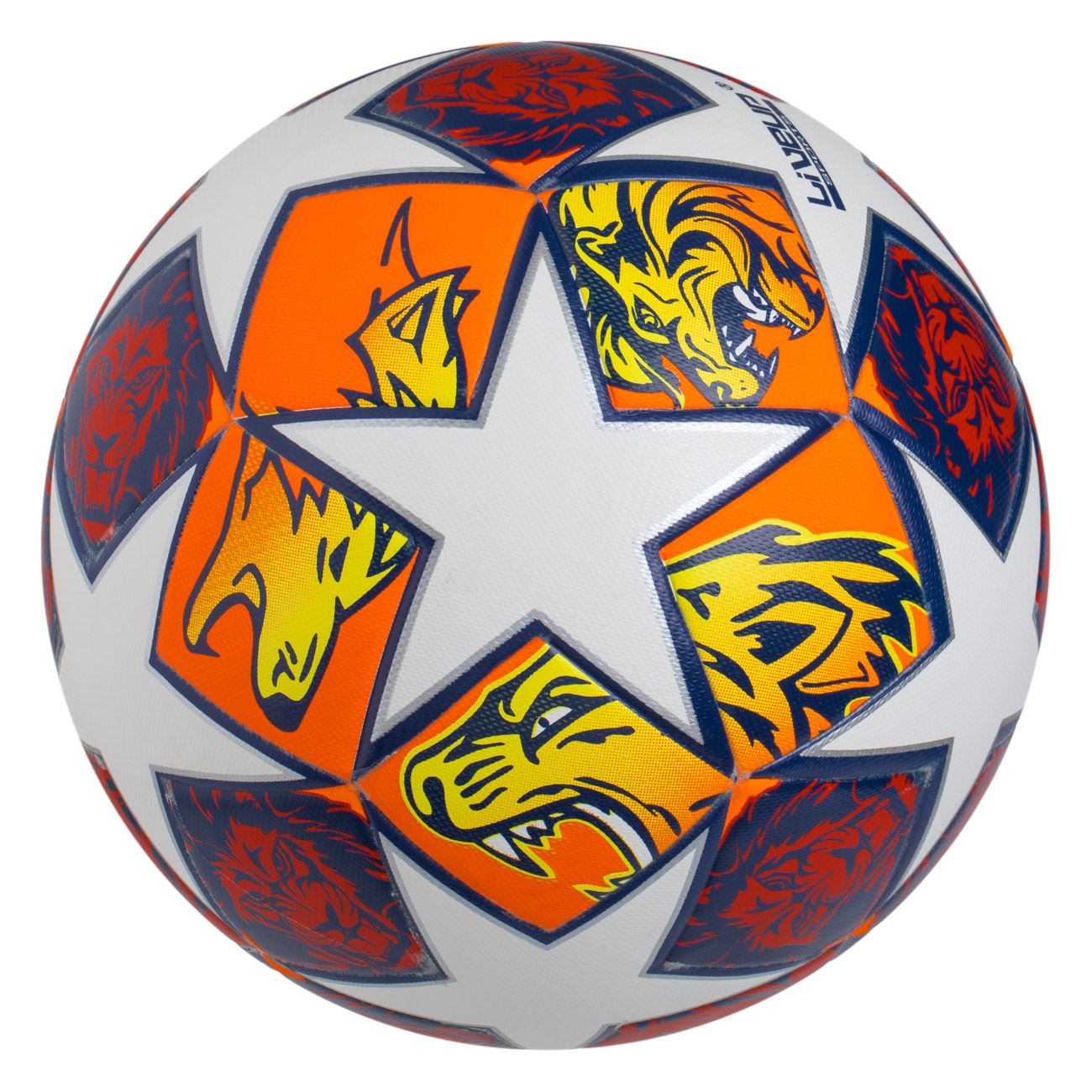 Minge de Fotbal Alba cu Model Tiger Nr.5 - poza 2