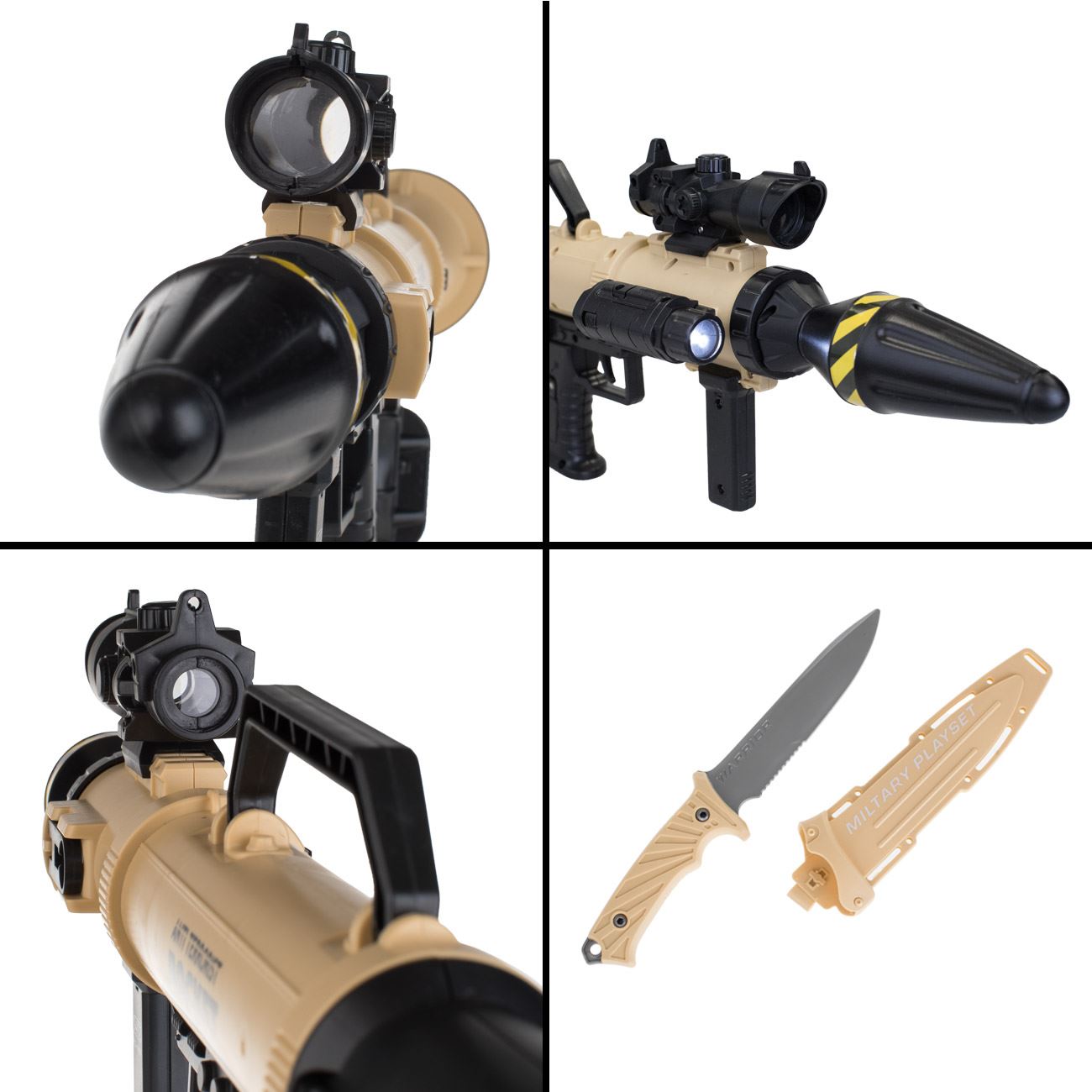 Jucarie Arma tip Bazooka cu Lumina Sunete & Accesorii - poza 4