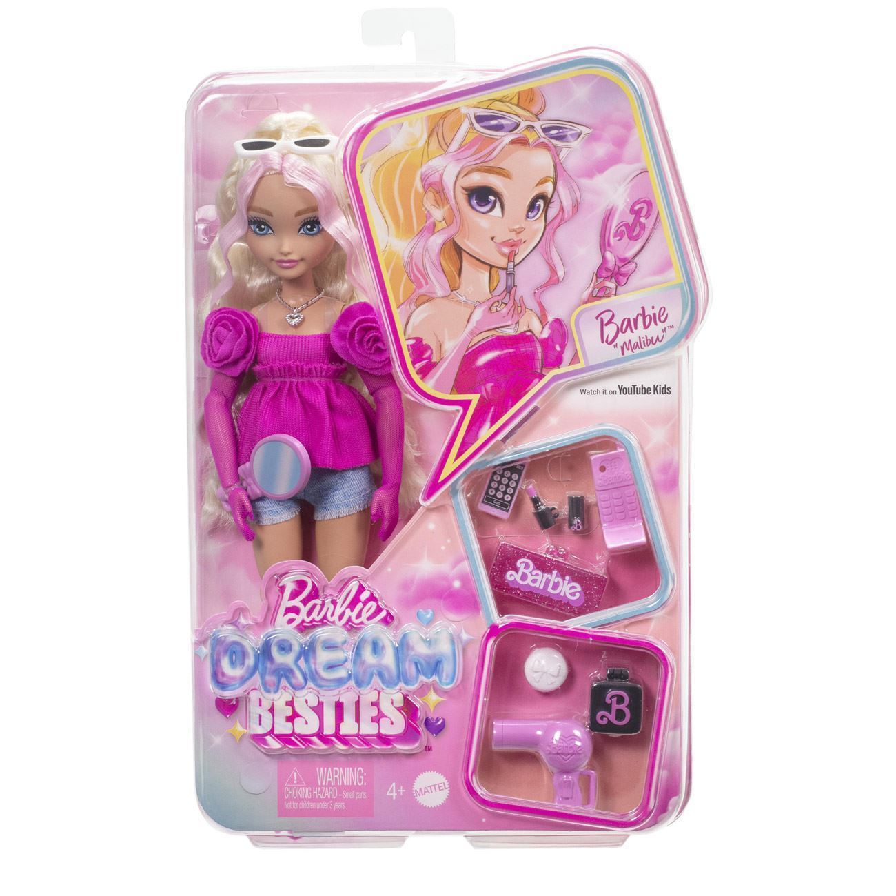 Papusa Barbie Dream Besties Malibu - Mattel - poza 2