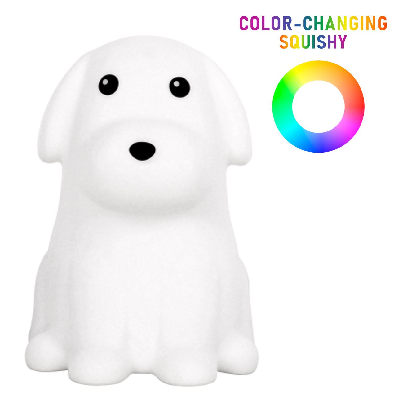 Lampa de Veghe Catel Squishy Colorat cu Baterii 11x12x16cm - poza 3