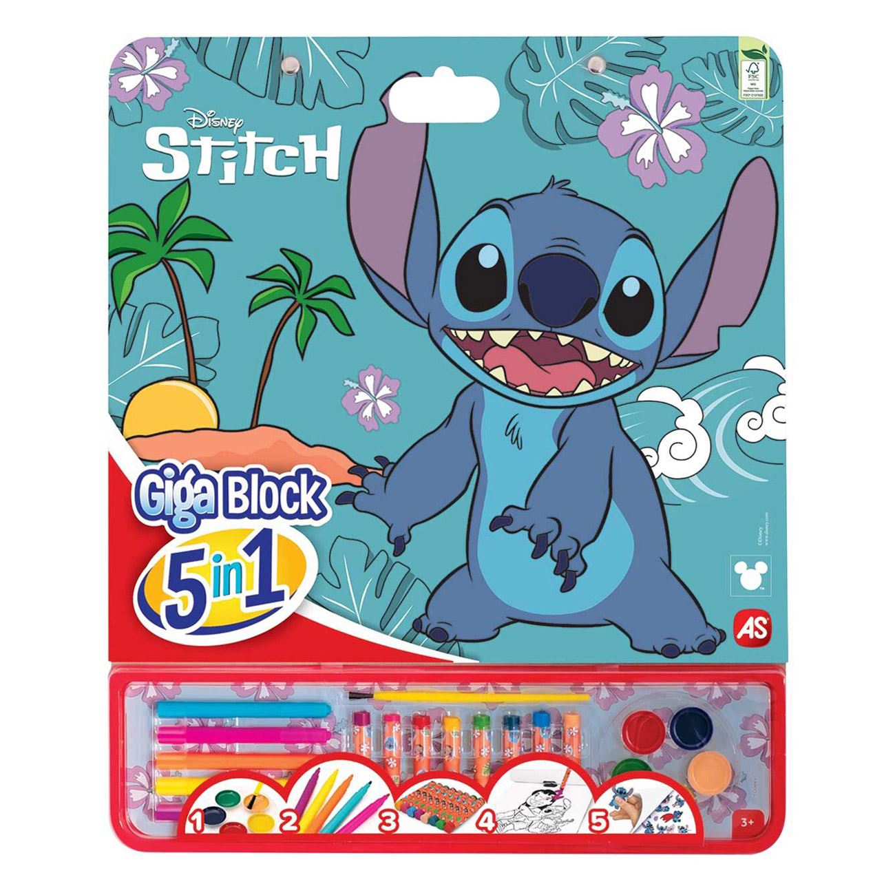 Giga Block Set de Colorat Stitch 5 in 1 - AS