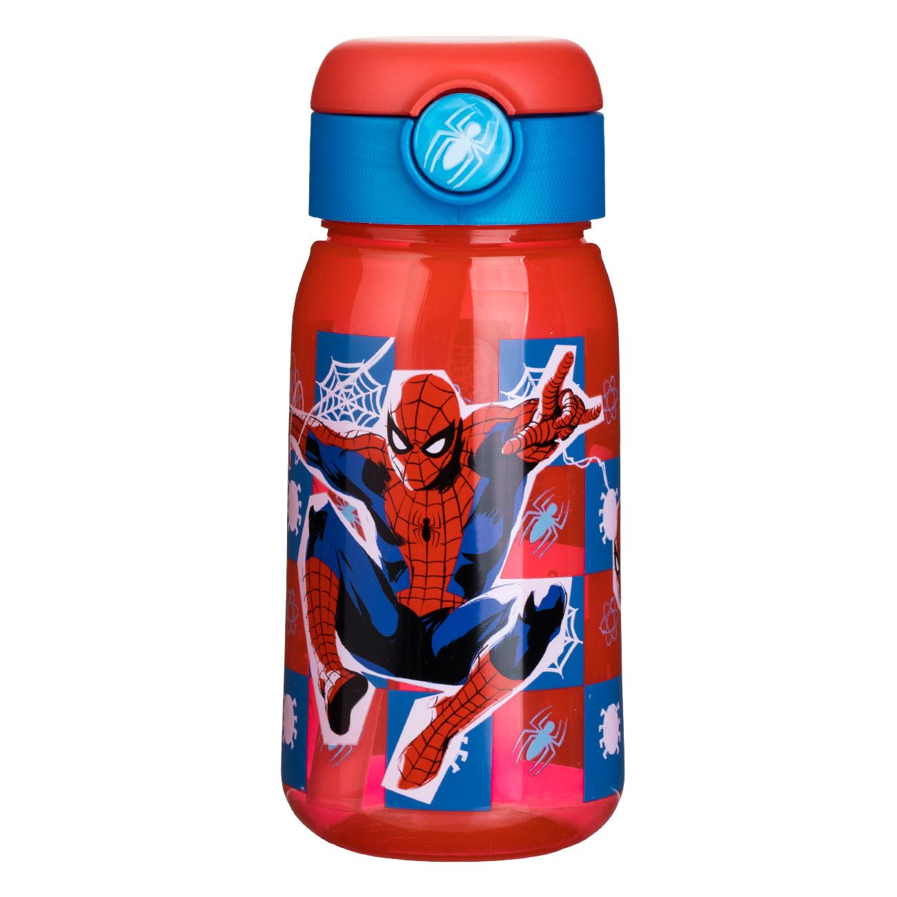 Sticla Apa Pop Up din Plastic cu Model Spiderman 510ml