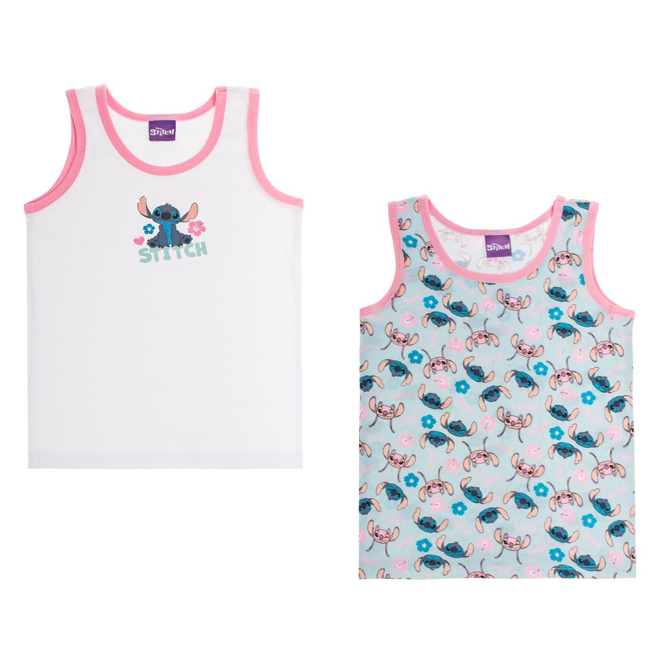 Set Maiouri Colorate cu Imprimeu Lilo & Stitch pentru Copii - 2buc