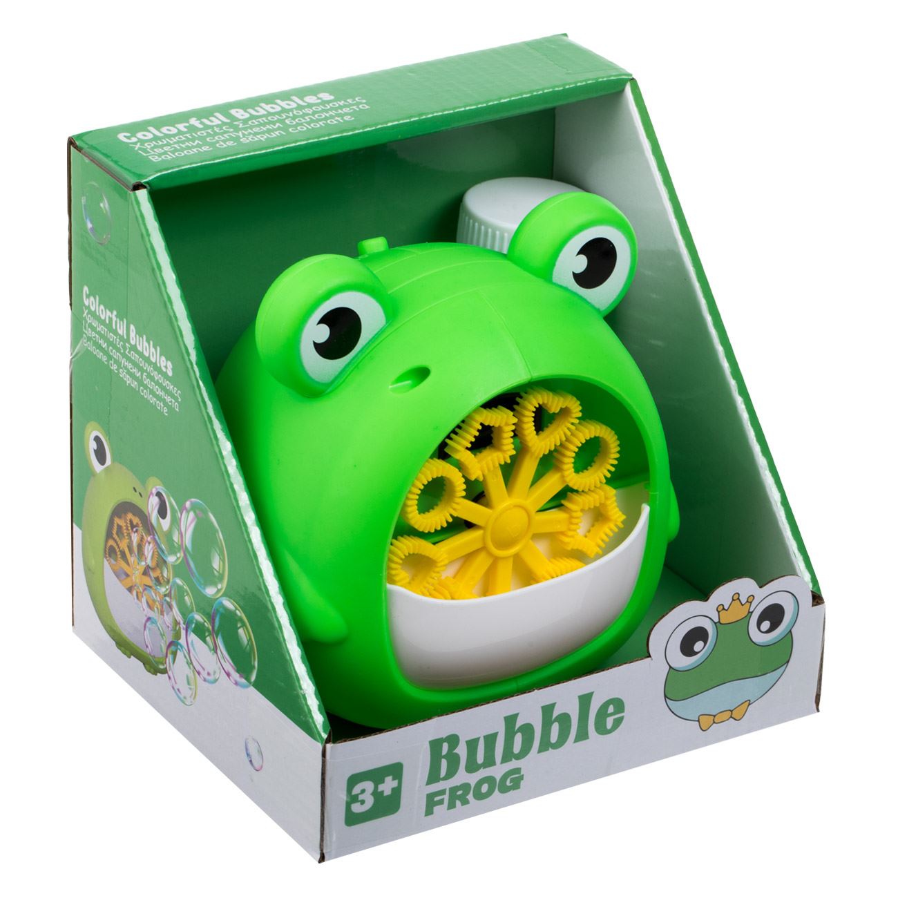 Aparat pentru Baloane de Sapun Broscuta Verde & Rezerva 50ml - poza 2