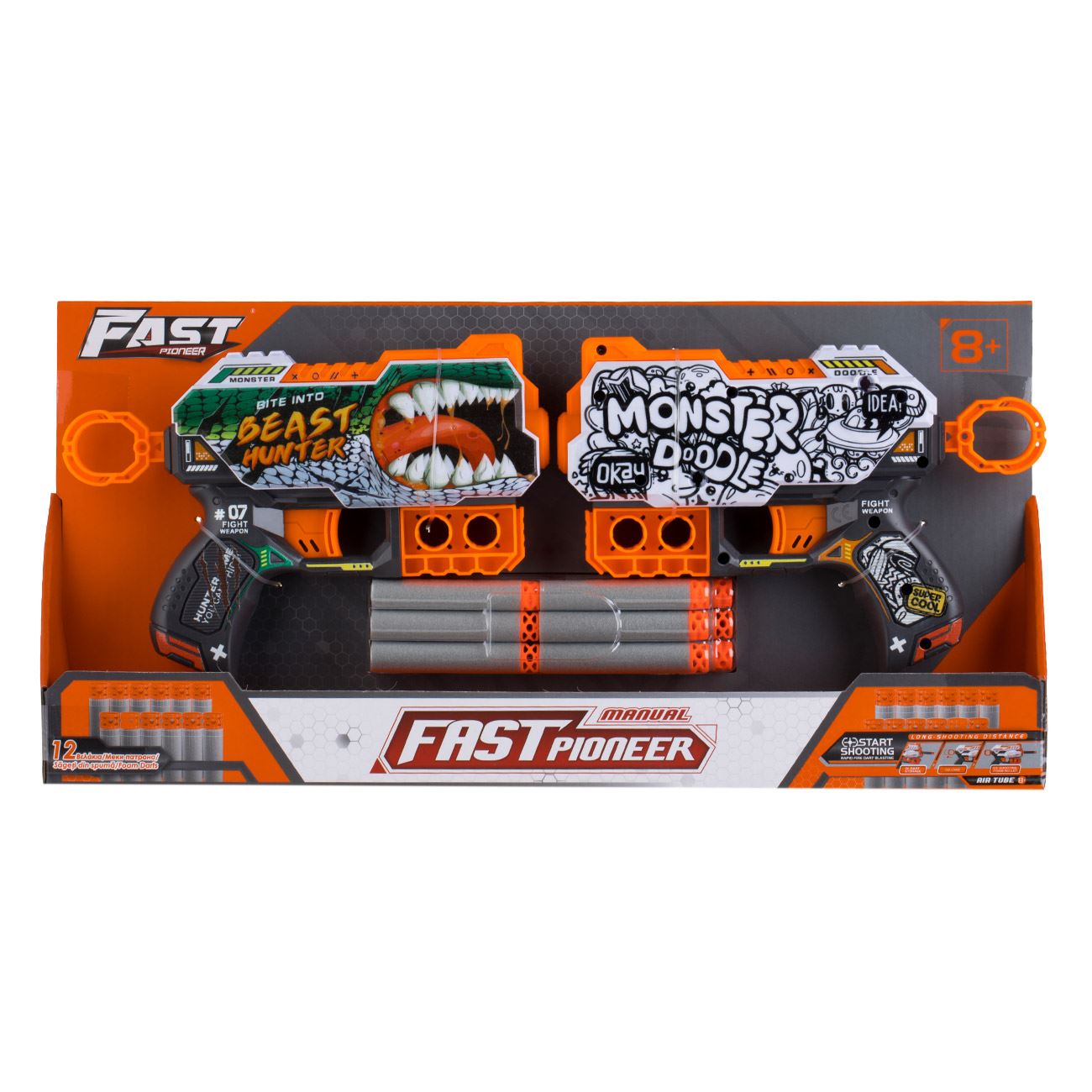 Set Pistoale Graffity Fast Pioneer cu 12 Sageti Moi - poza 2