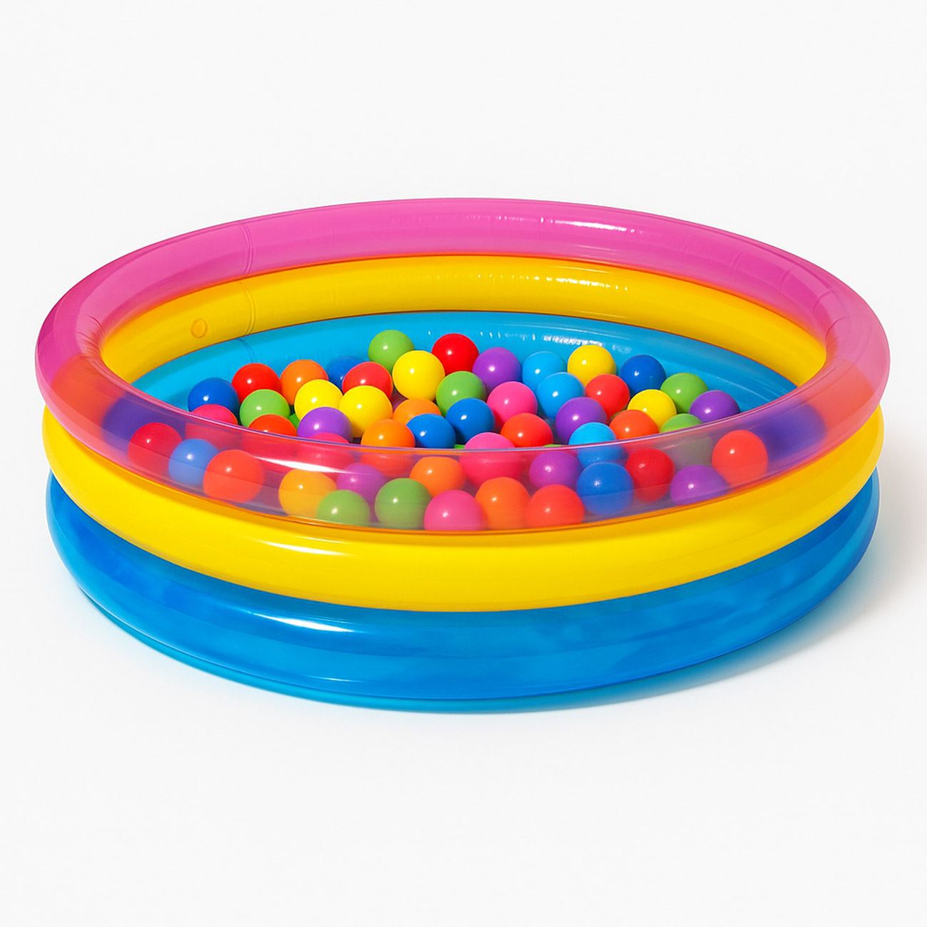 Spatiu de Joaca Gonflabil Piscina Colorata cu 60 de Bile Ø86x25cm
