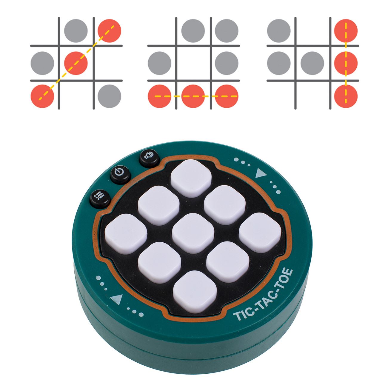 Joc Electronic Tic Tac Toe Ø7x2cm - poza 2