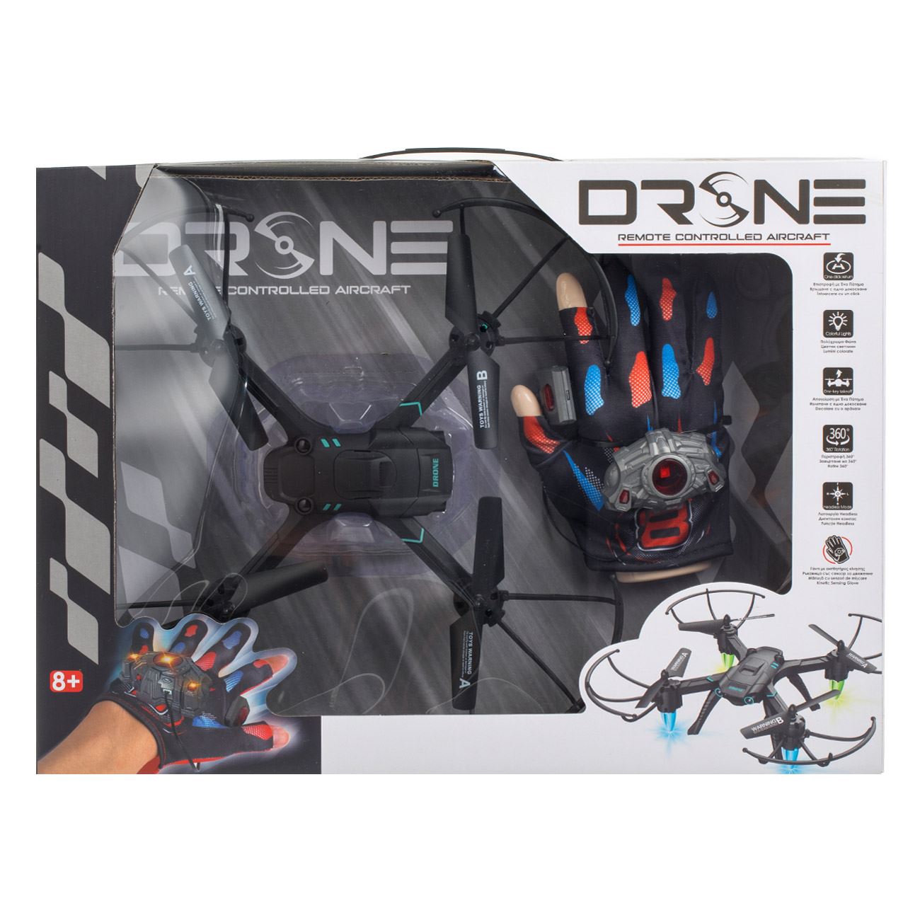 Drona RC cu Manusa de Control & Lumina 2.4 GHZ - poza 2