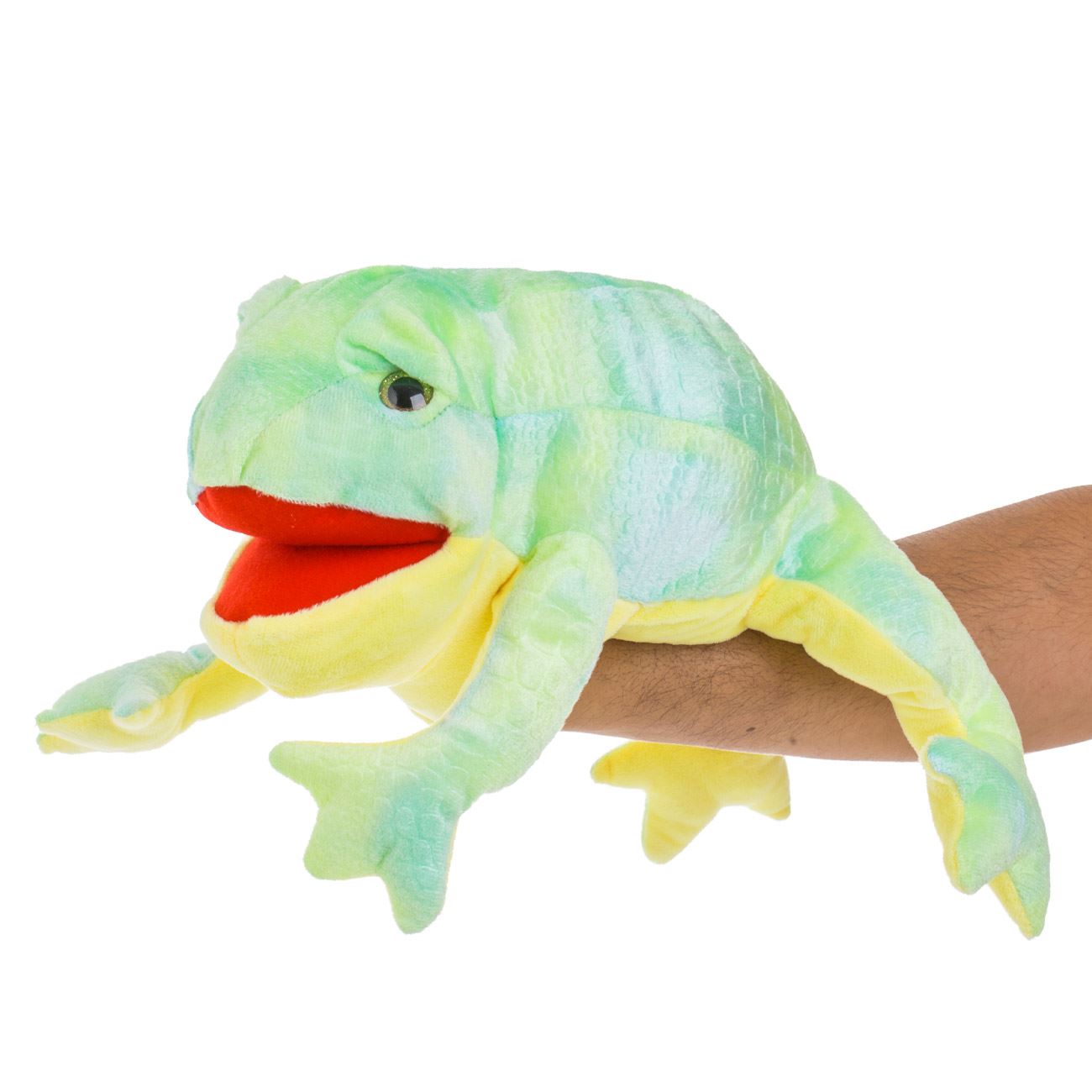 Figurina din Plus Broscuta Verde pentru Teatrul de Papusi 42cm