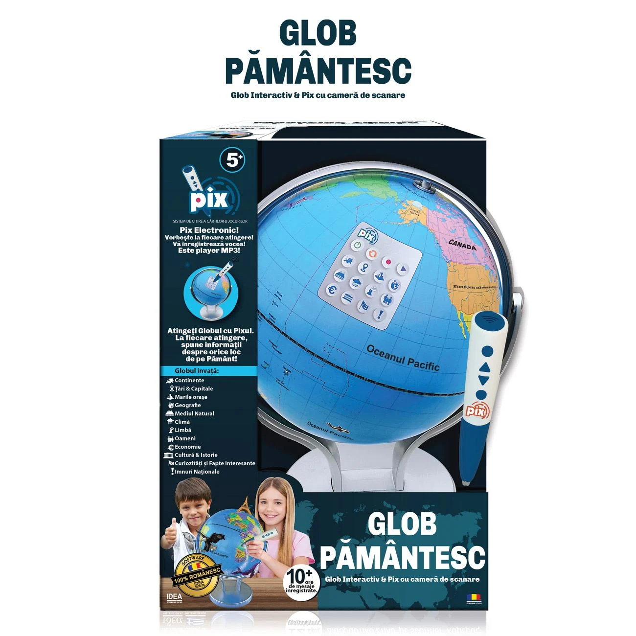 Glob Pamantesc Interactiv & Pix cu Camera de Scanare - AS