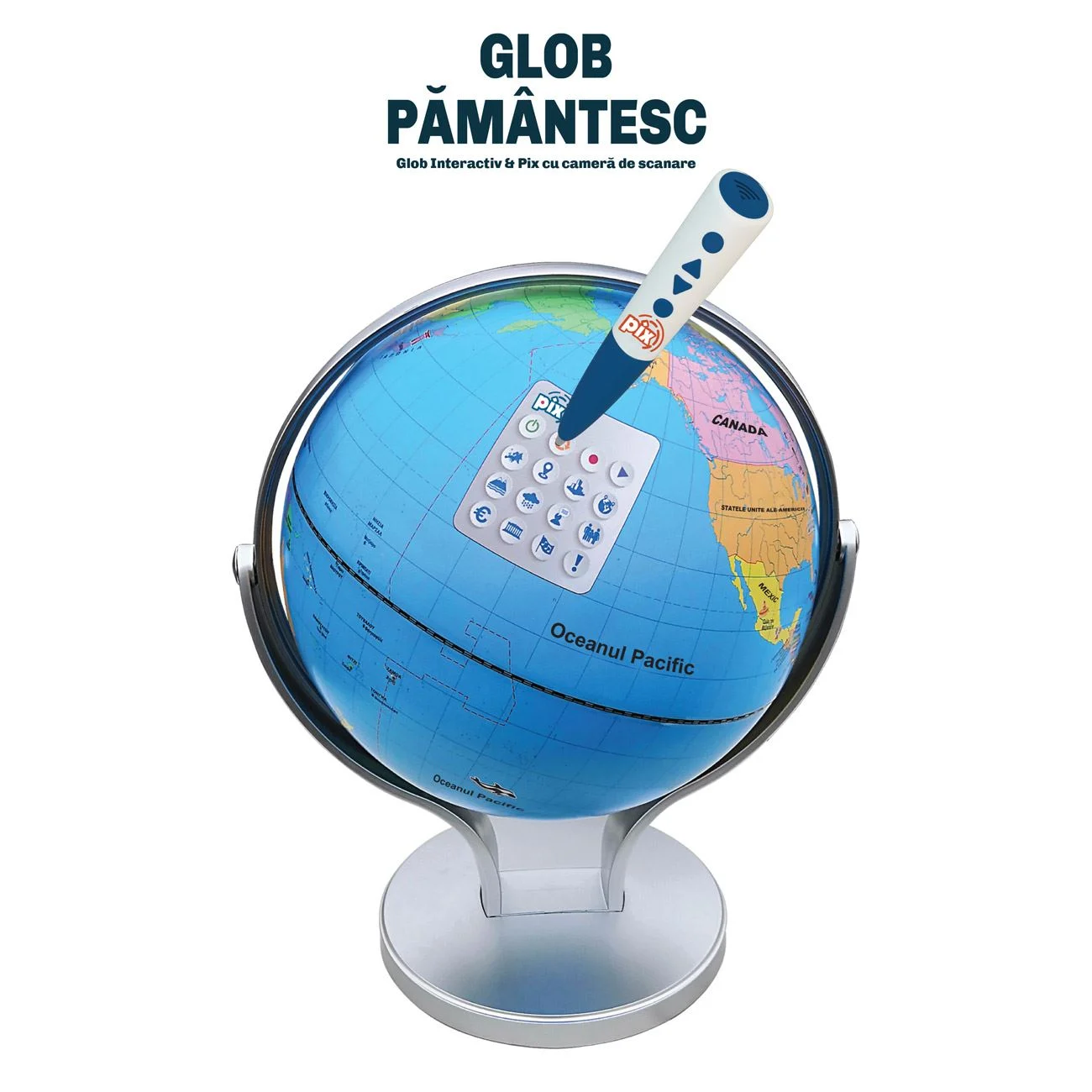 Glob Pamantesc Interactiv & Pix cu Camera de Scanare - AS - poza 2