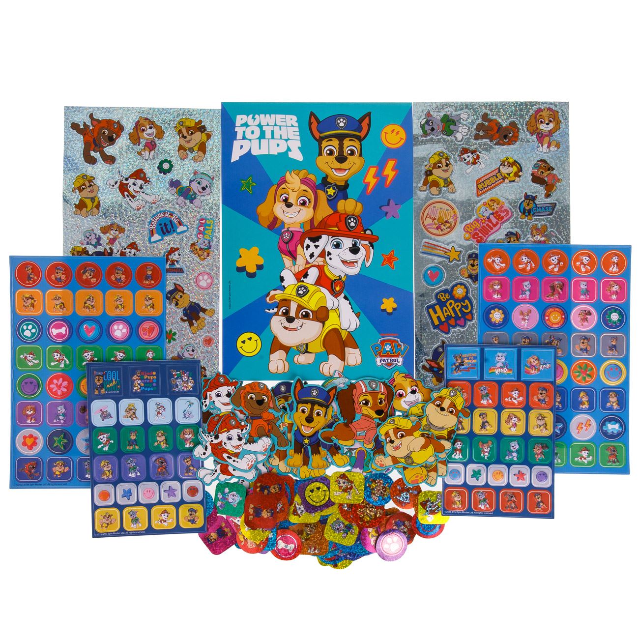 Set Autocolante cu Model Paw Patrol & Bloc - 500buc