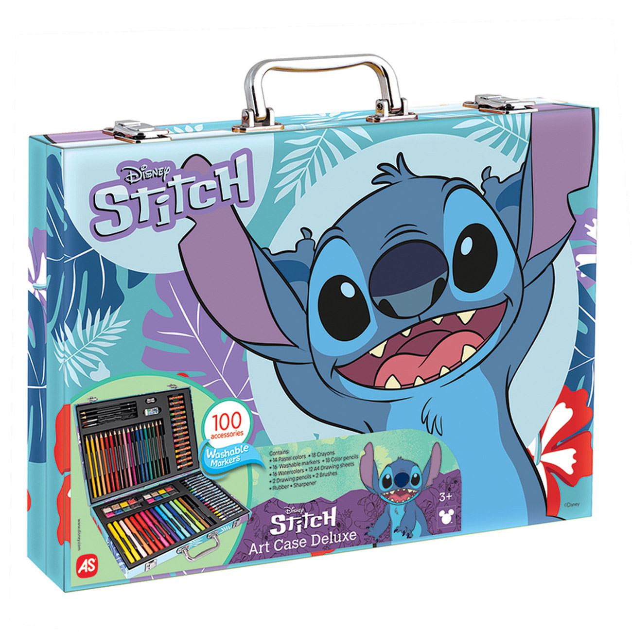 HappiHobbi Kit de Colorat Deluxe Disney Stitch cu 100 de Accesorii - AS