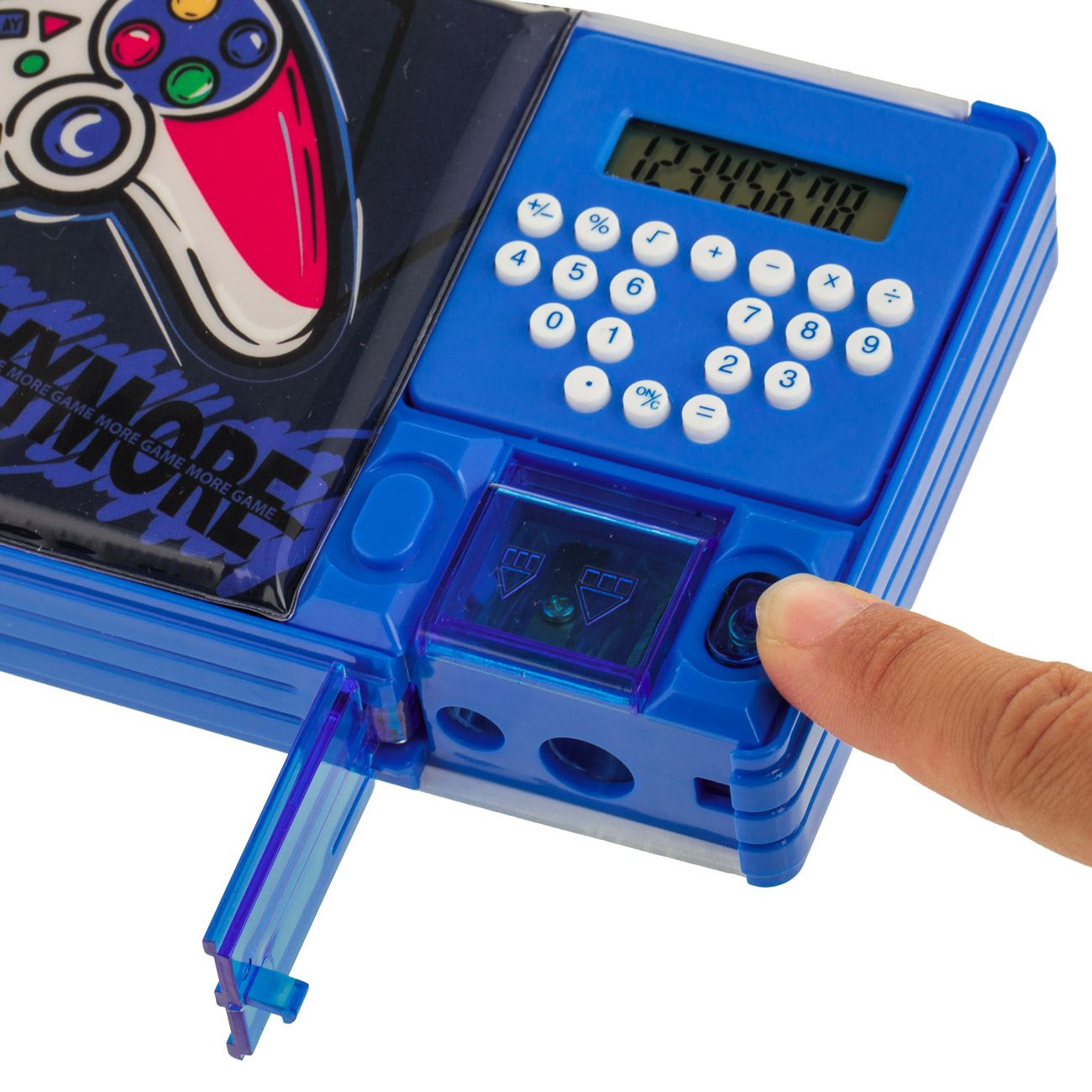 Penar Magnetic Multifunctional cu Calculator "Gaming" - 25,5x3x9cm - poza 4