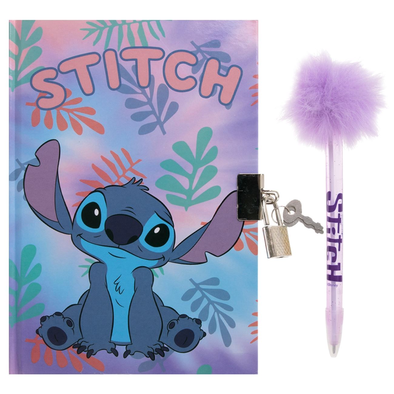 Agenda B6 cu Pix Lacat & Coperta cu Lilo & Stitch - 60F
