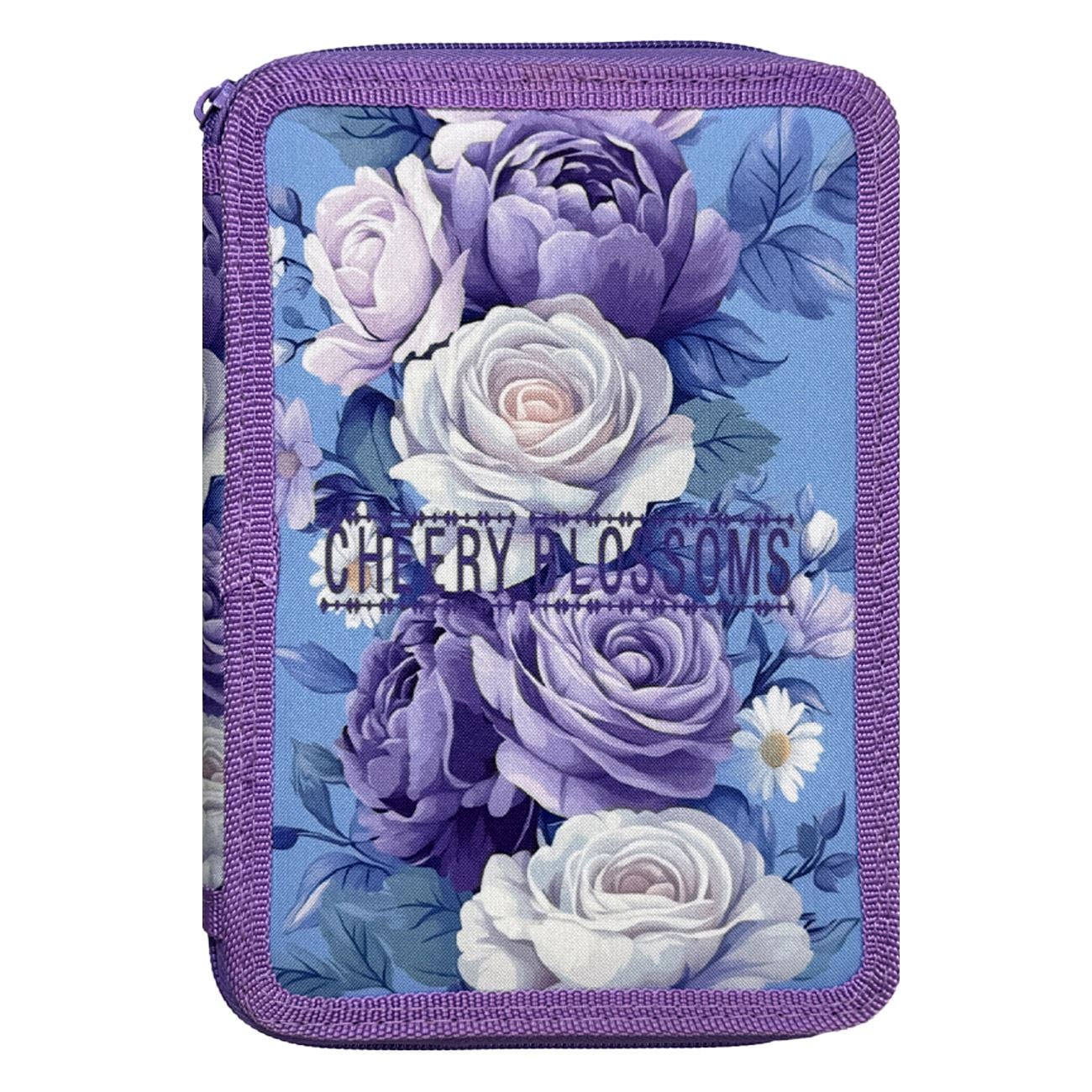 Penar Dublu Echipat Lila Floral 15x4x20cm