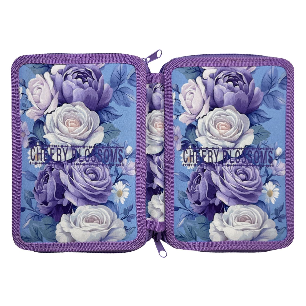 Penar Dublu Echipat Lila Floral 15x4x20cm - poza 3