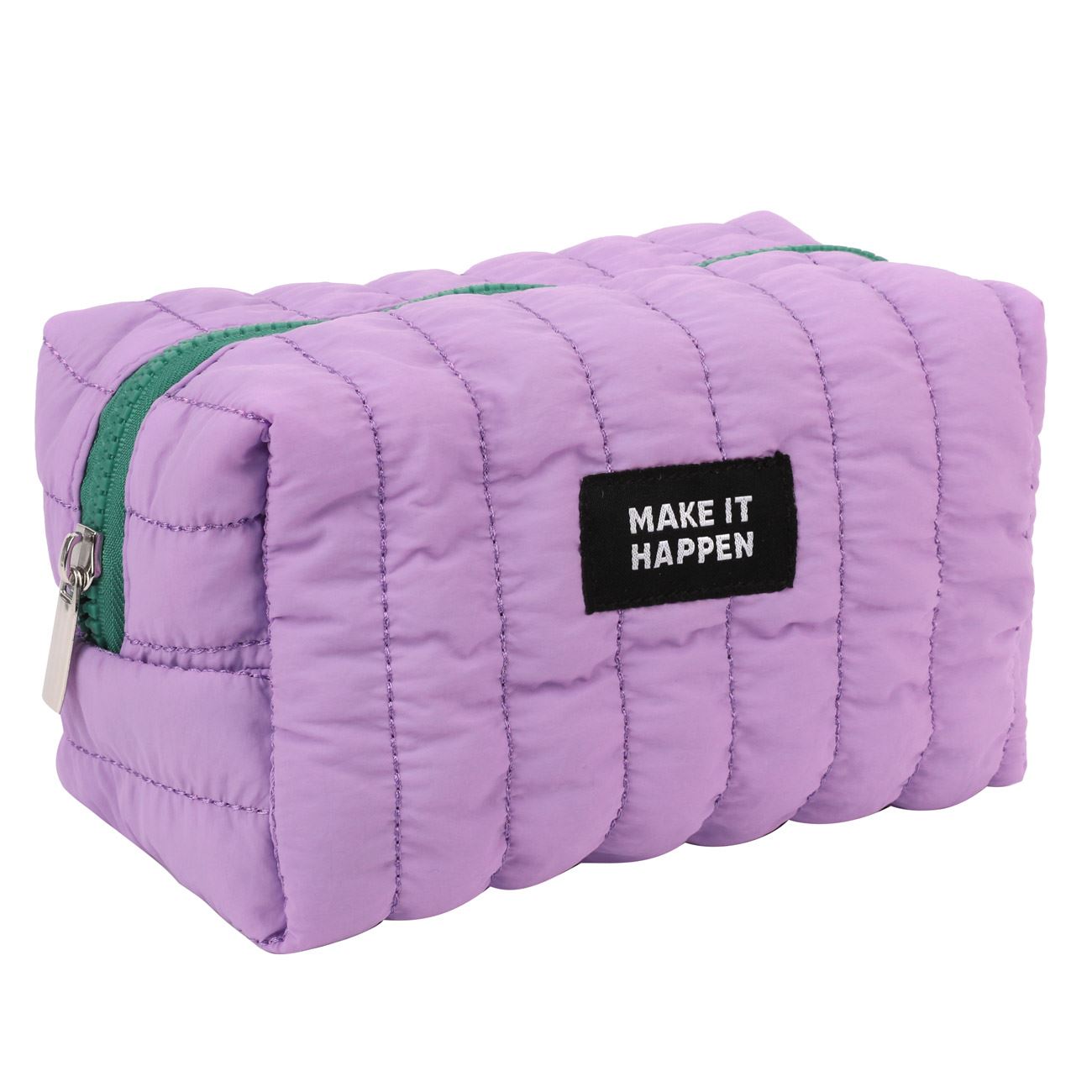 Penar Puffy Mov Verde Fermoar 19x10x10cm