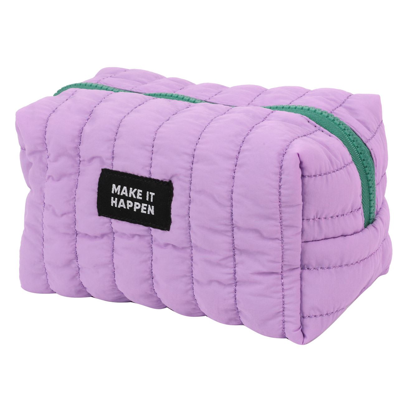 Penar Puffy Mov Verde Fermoar 19x10x10cm - poza 2
