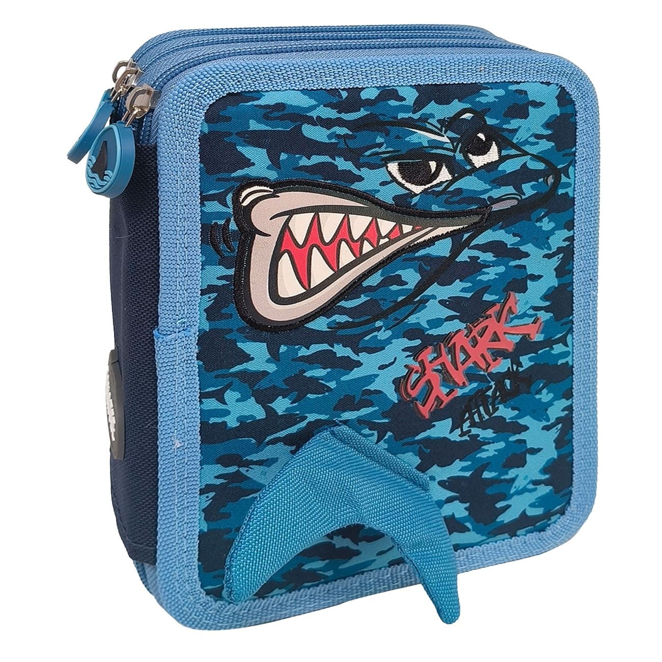 Penar Echipat Triplu Bleu Rechini 21x6x15cm