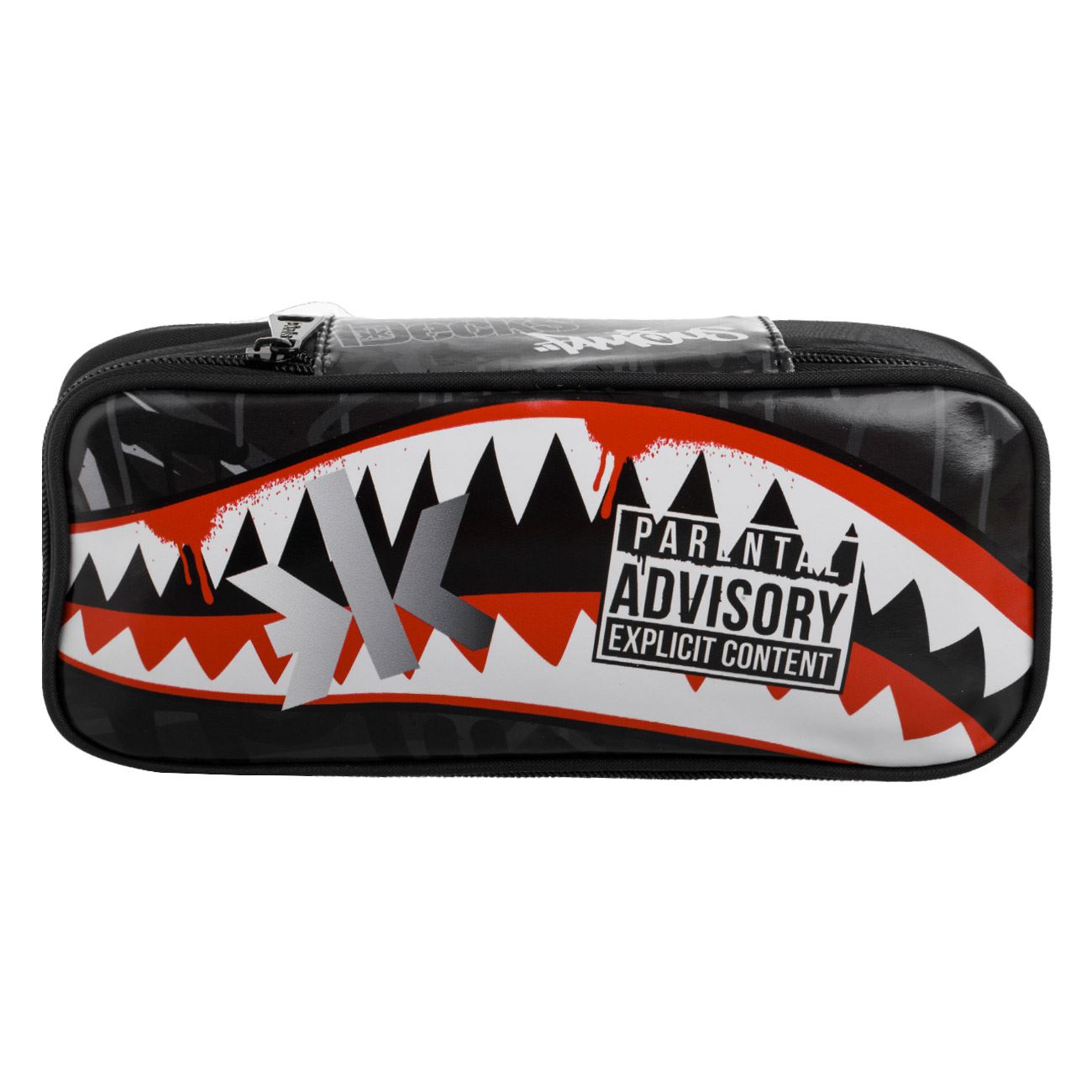 Penar Tub Negru Rosu cu Model Dinti de Rechin 23x5x10cm - Decks - poza 2