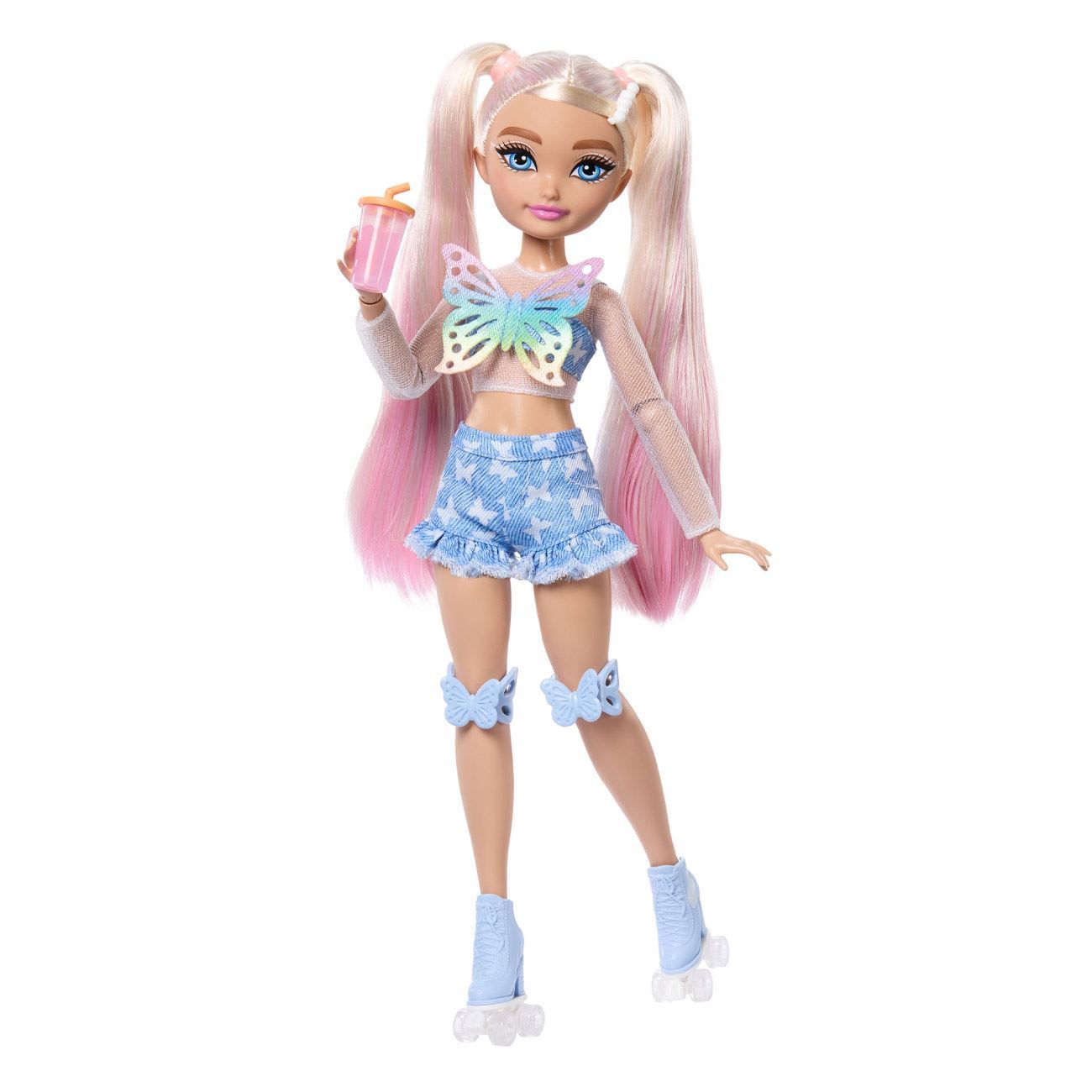 Papusa Barbie Dream Besties Roller Skate Malibu - Mattel - poza 3
