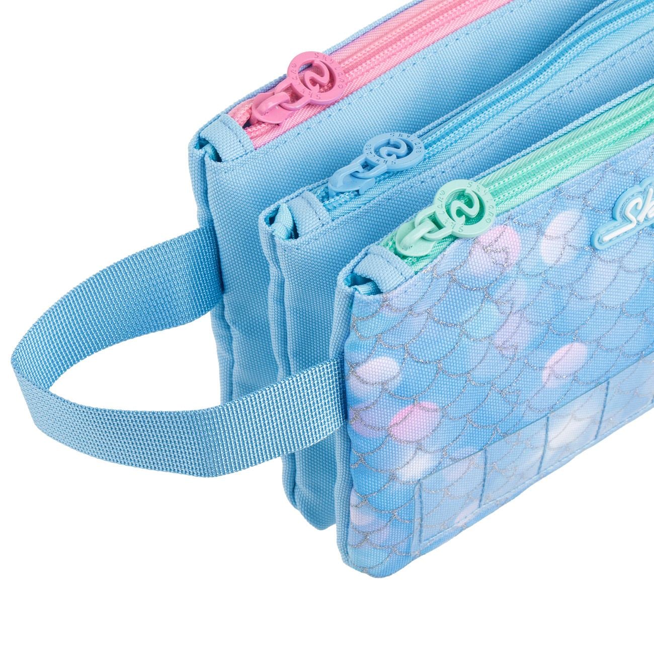 Penar Triplu Neechipat Bleu Mermaid cu Nume & Maner 22x4x13cm - poza 3