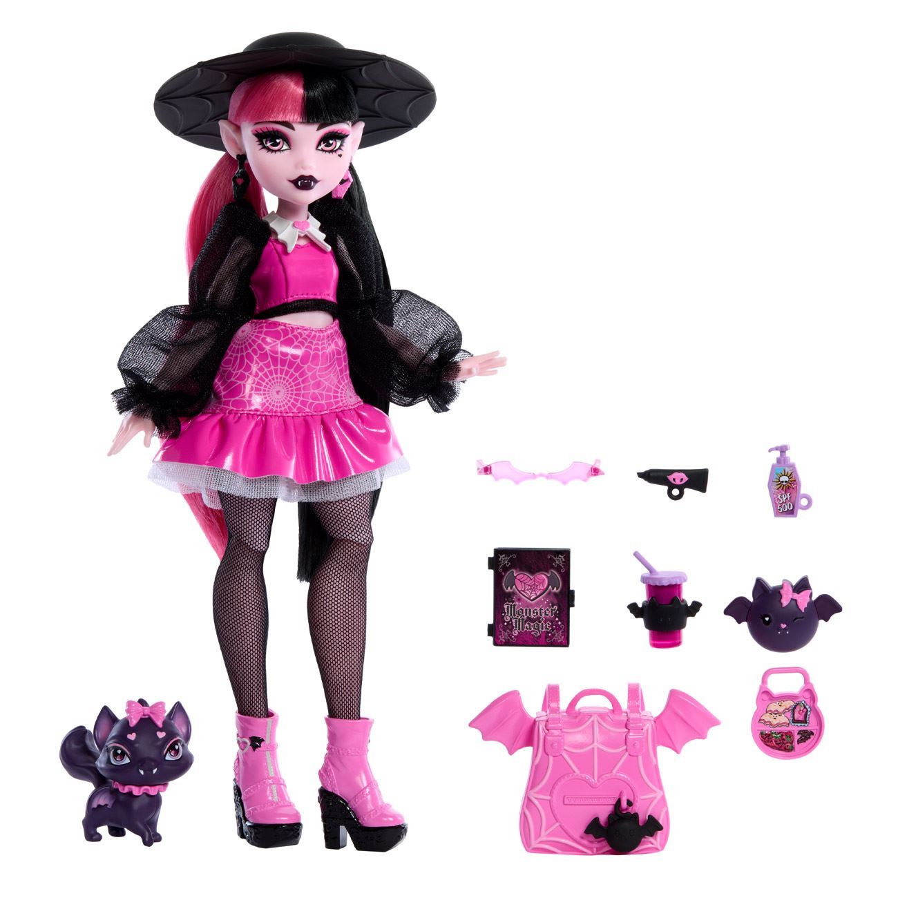 Monster High Draculaura Papusa cu Animal & Accesorii - Mattel - poza 2
