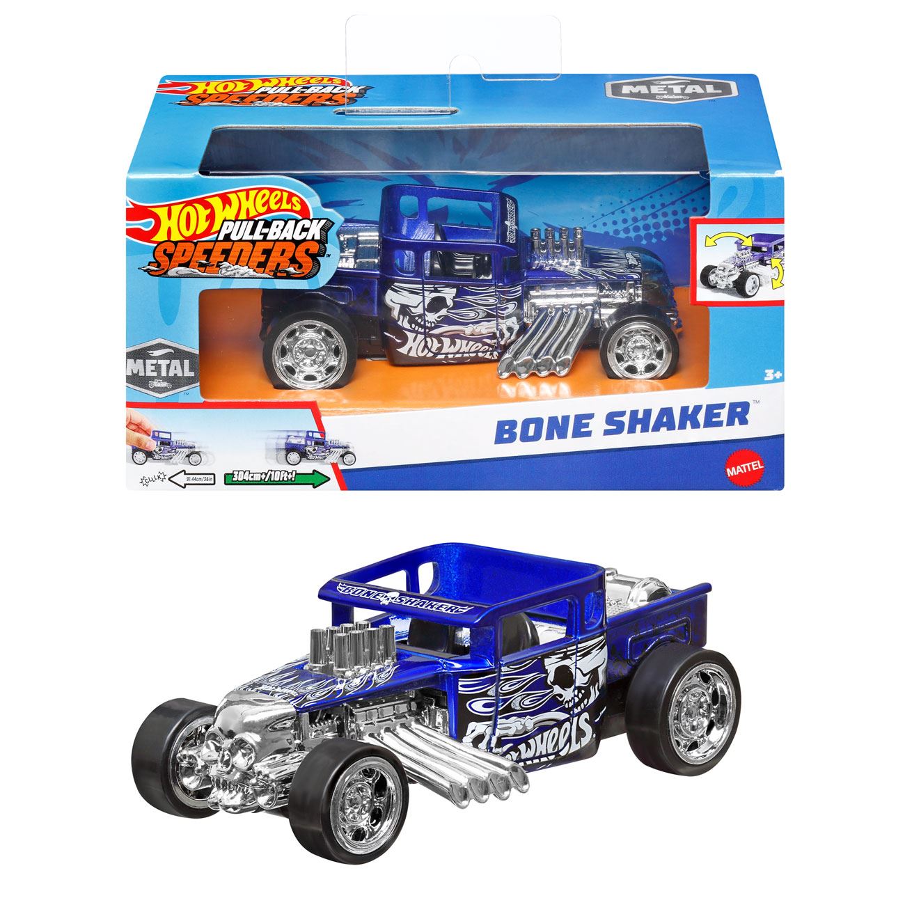 Hot Wheels Masinuta Pull Back - Mattel