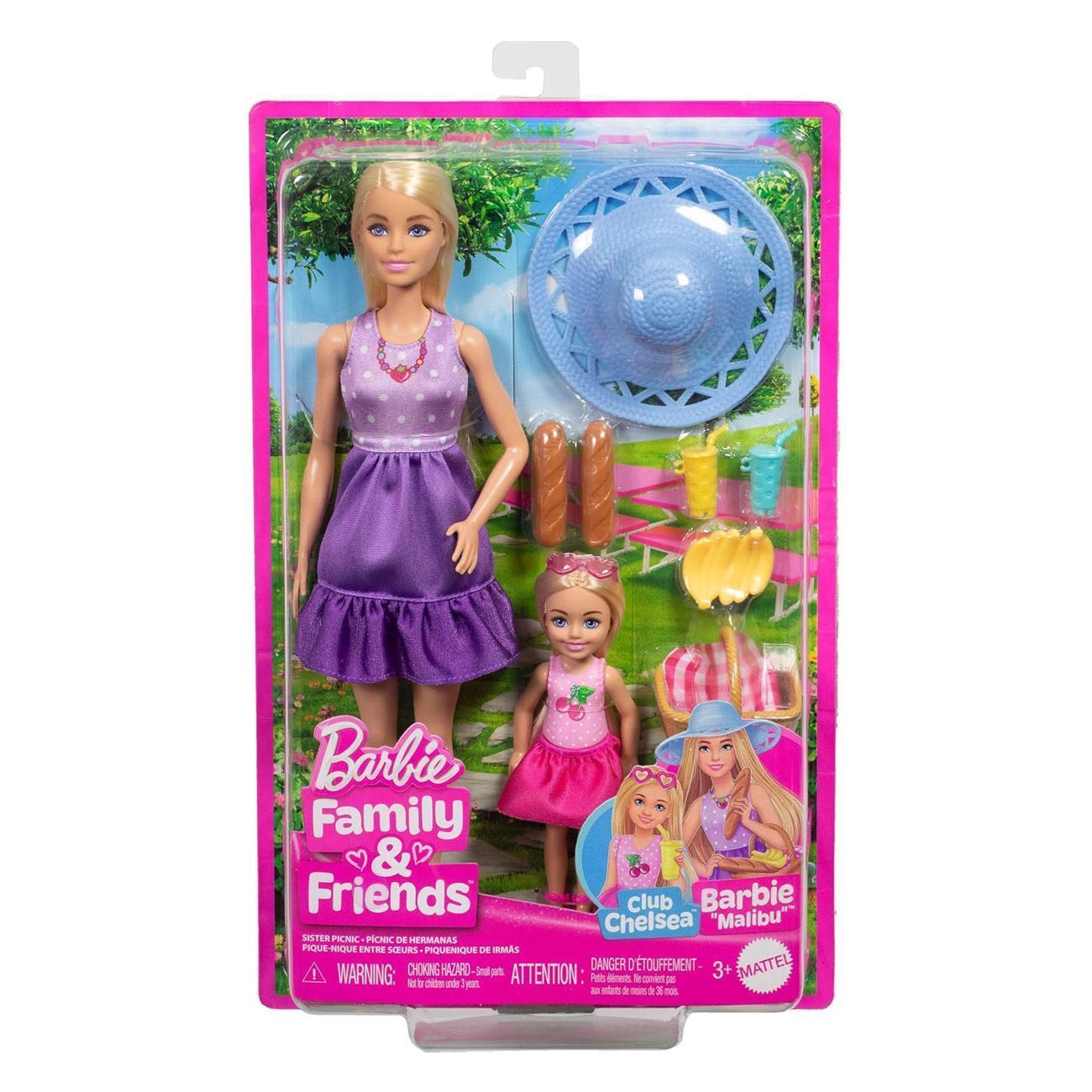 Papusa Barbie & Chelsea la Picnic - Mattel - poza 2