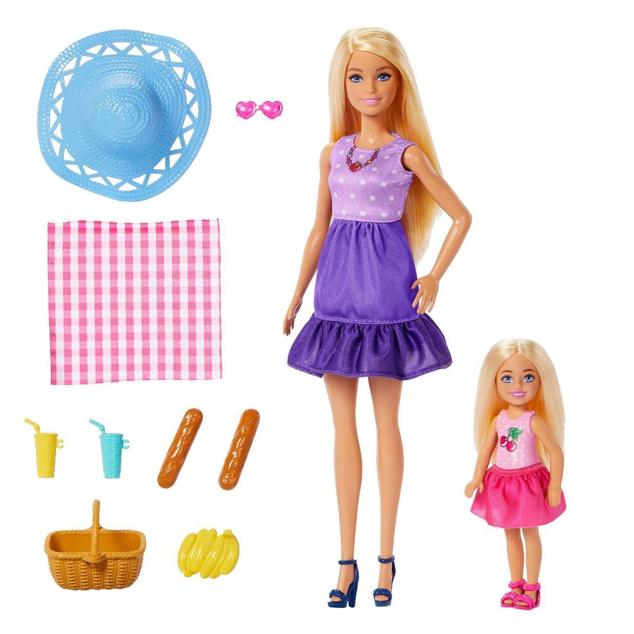 Papusa Barbie & Chelsea la Picnic - Mattel - poza 3