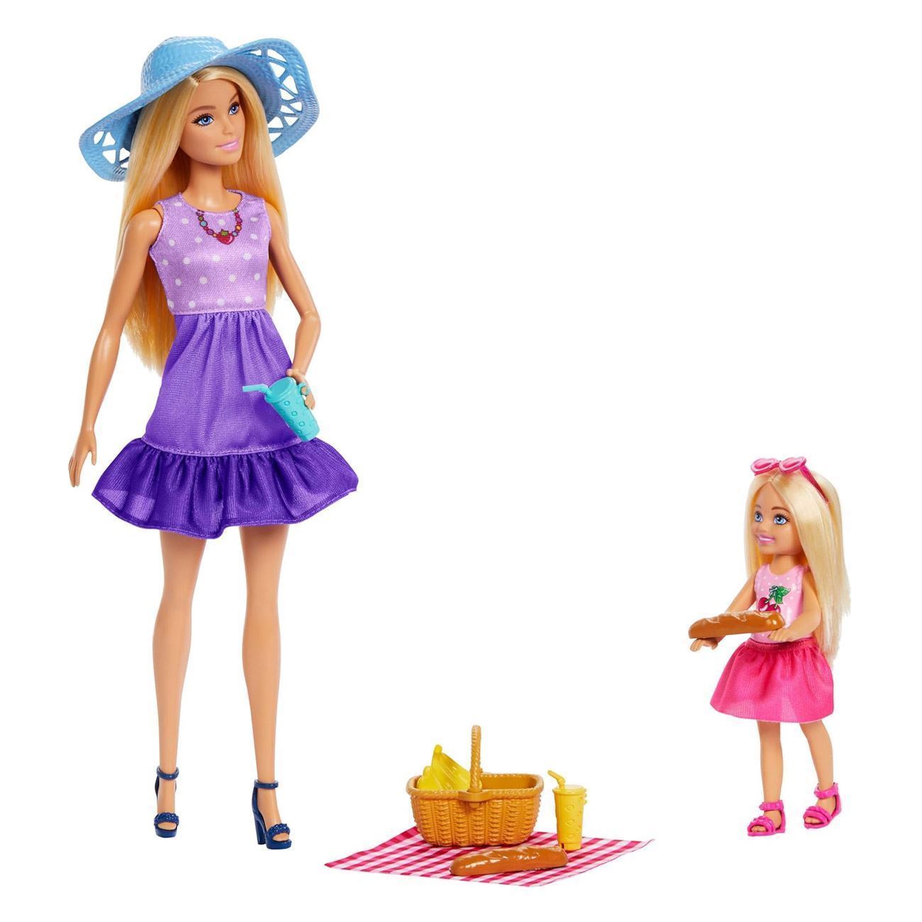 Papusa Barbie & Chelsea la Picnic - Mattel - poza 4