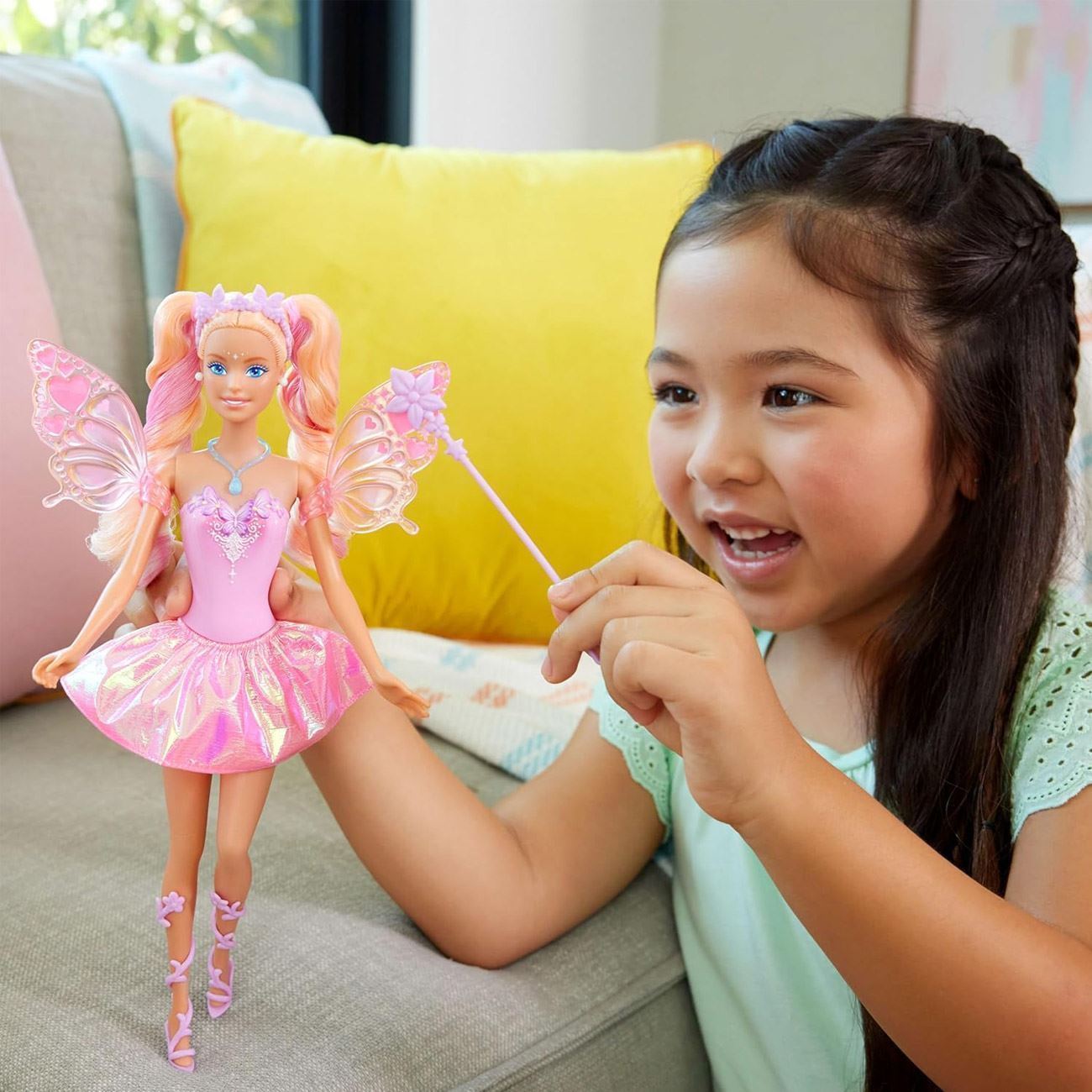 Papusa Barbie Zana Transformare Magica - Mattel - poza 3