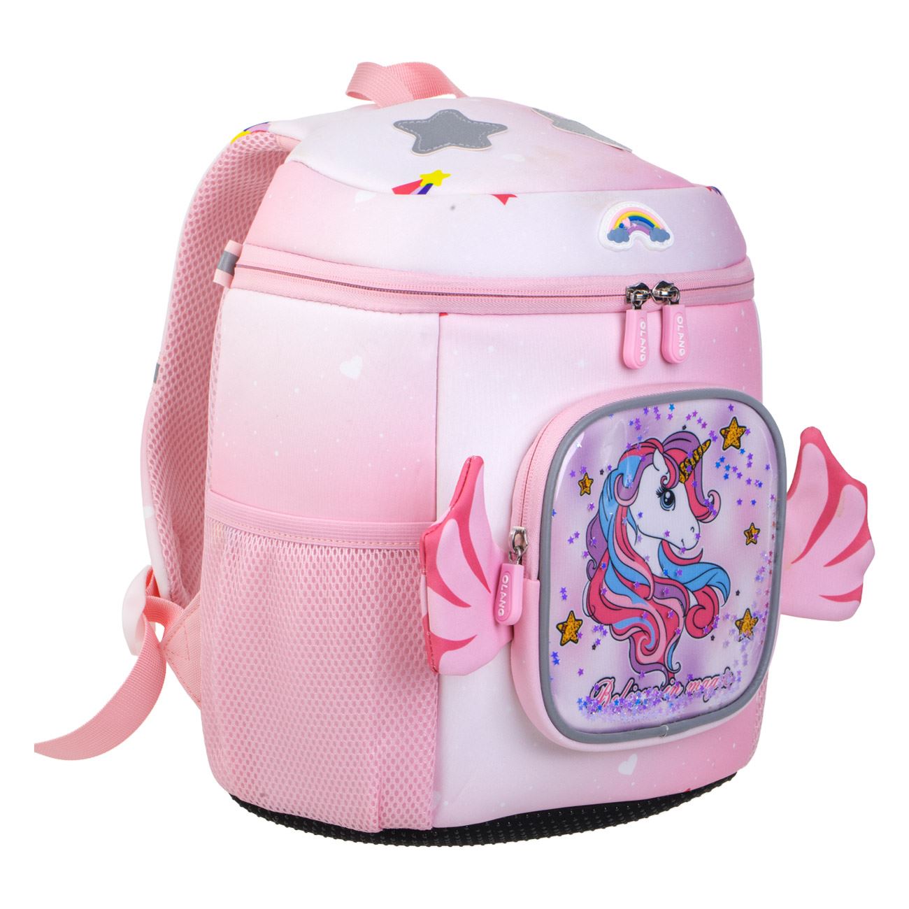 Ghiozdan Gradinita Roz cu Model Unicorn - poza 3