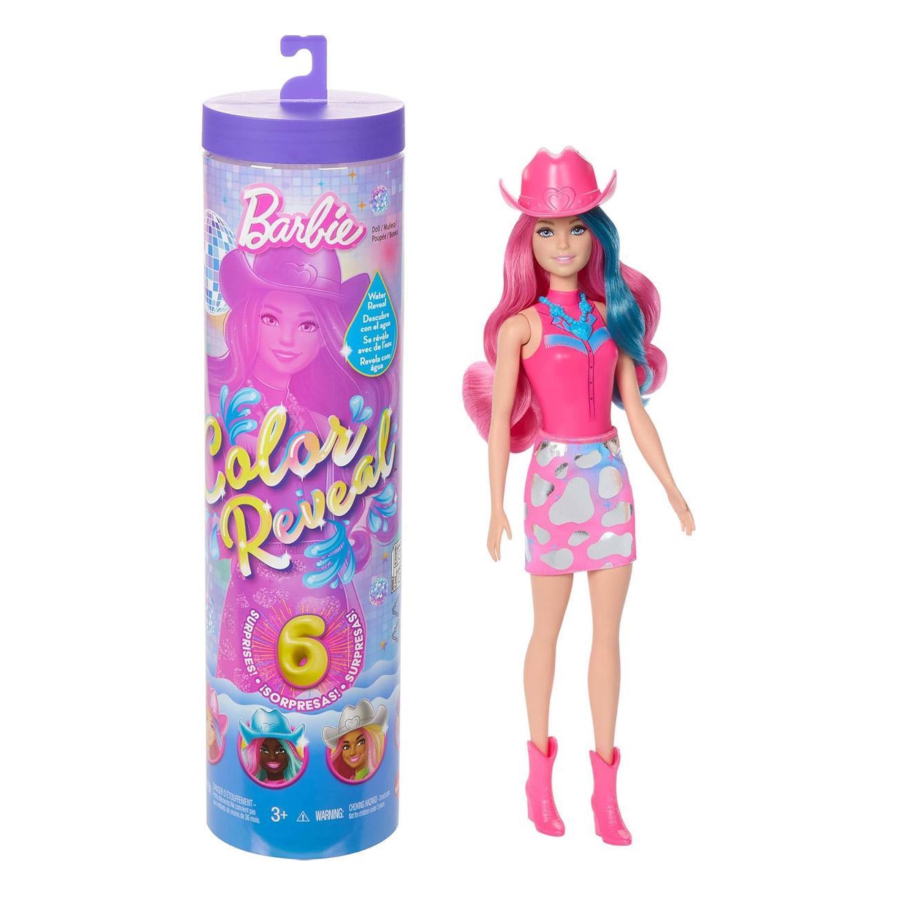 Papusa Barbie Colour Reveal Disco Star - Mattel