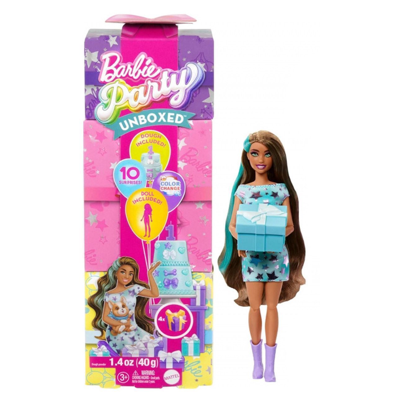 Papusa Barbie Party Unboxed Reveal (Blind Box) - Mattel - poza 2