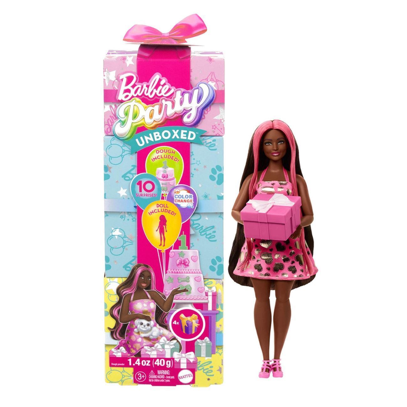 Papusa Barbie Party Unboxed Reveal (Blind Box) - Mattel - poza 3