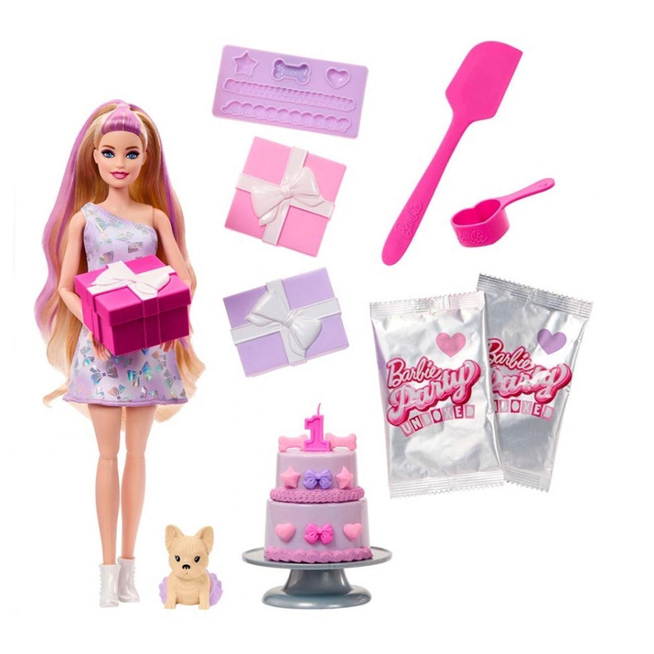Papusa Barbie Party Unboxed Reveal (Blind Box) - Mattel - poza 5