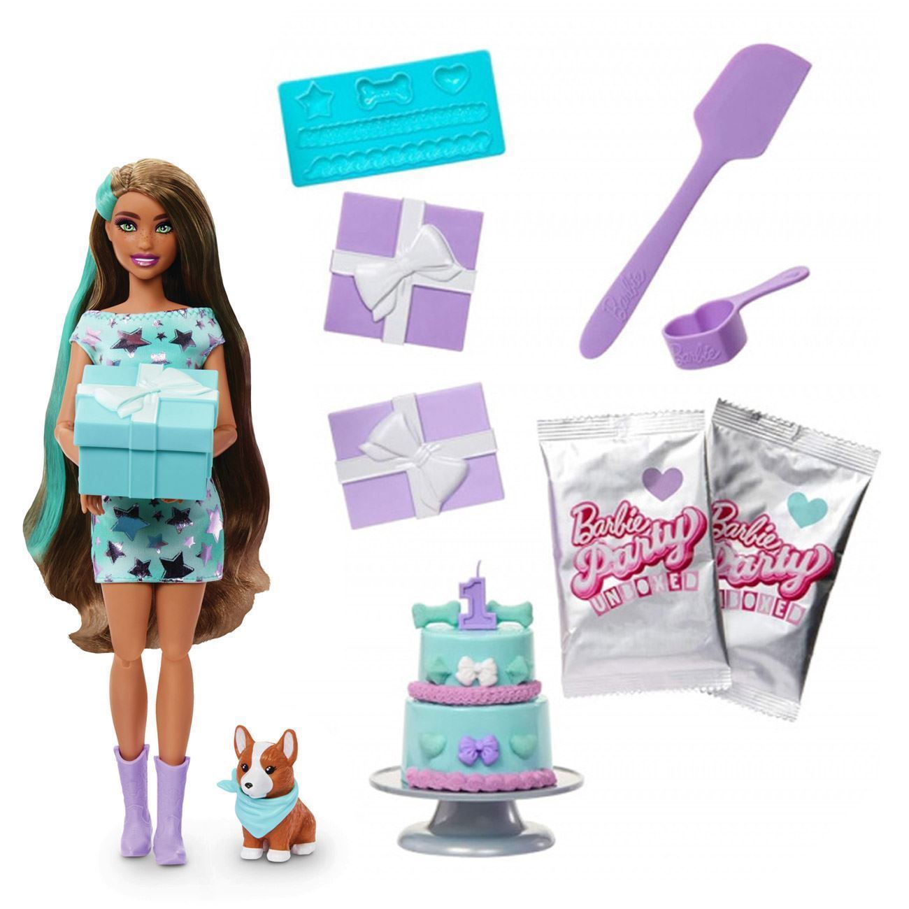 Papusa Barbie Party Unboxed Reveal (Blind Box) - Mattel - poza 6