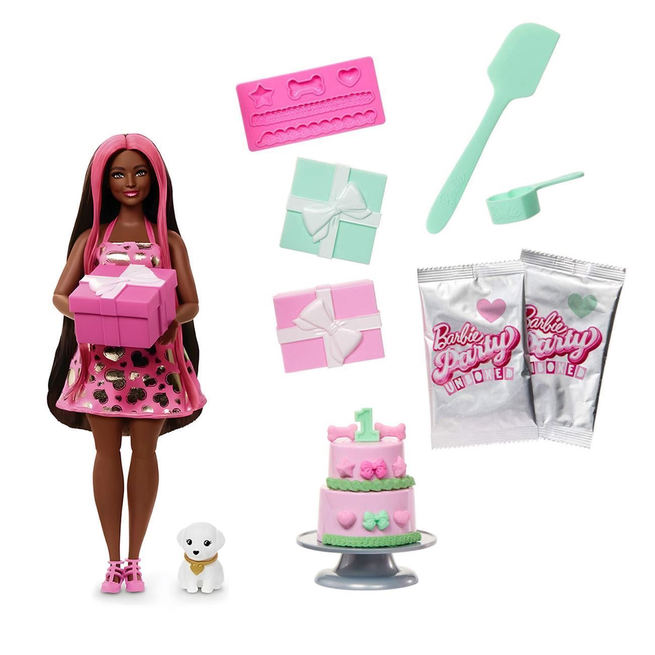 Papusa Barbie Party Unboxed Reveal (Blind Box) - Mattel - poza 7