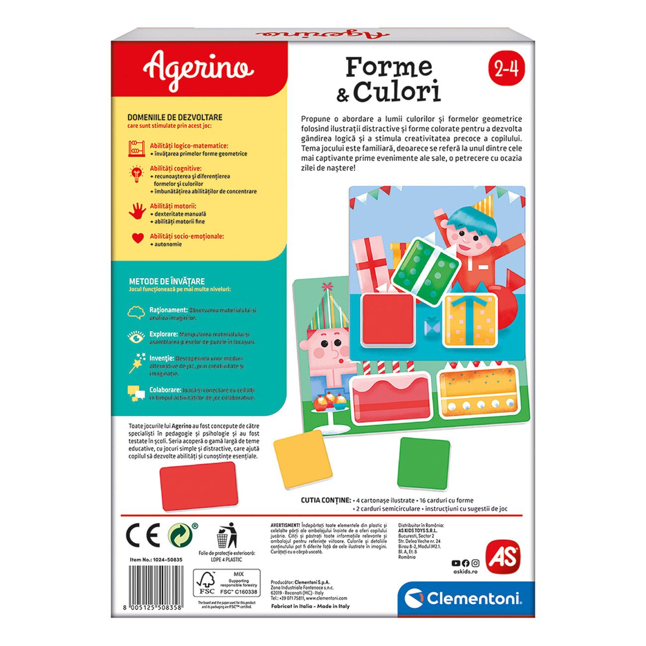 Agerino Joc Educativ Forme & Culori - AS - poza 4