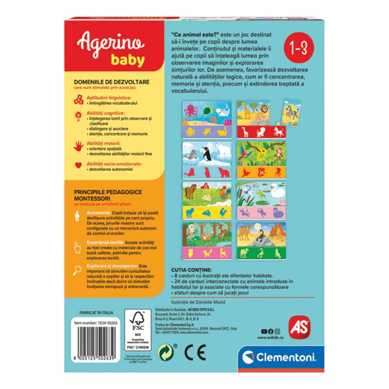 Joc Educativ ”Ce Animal Este?” Agerino Baby Montessori - AS - poza 5