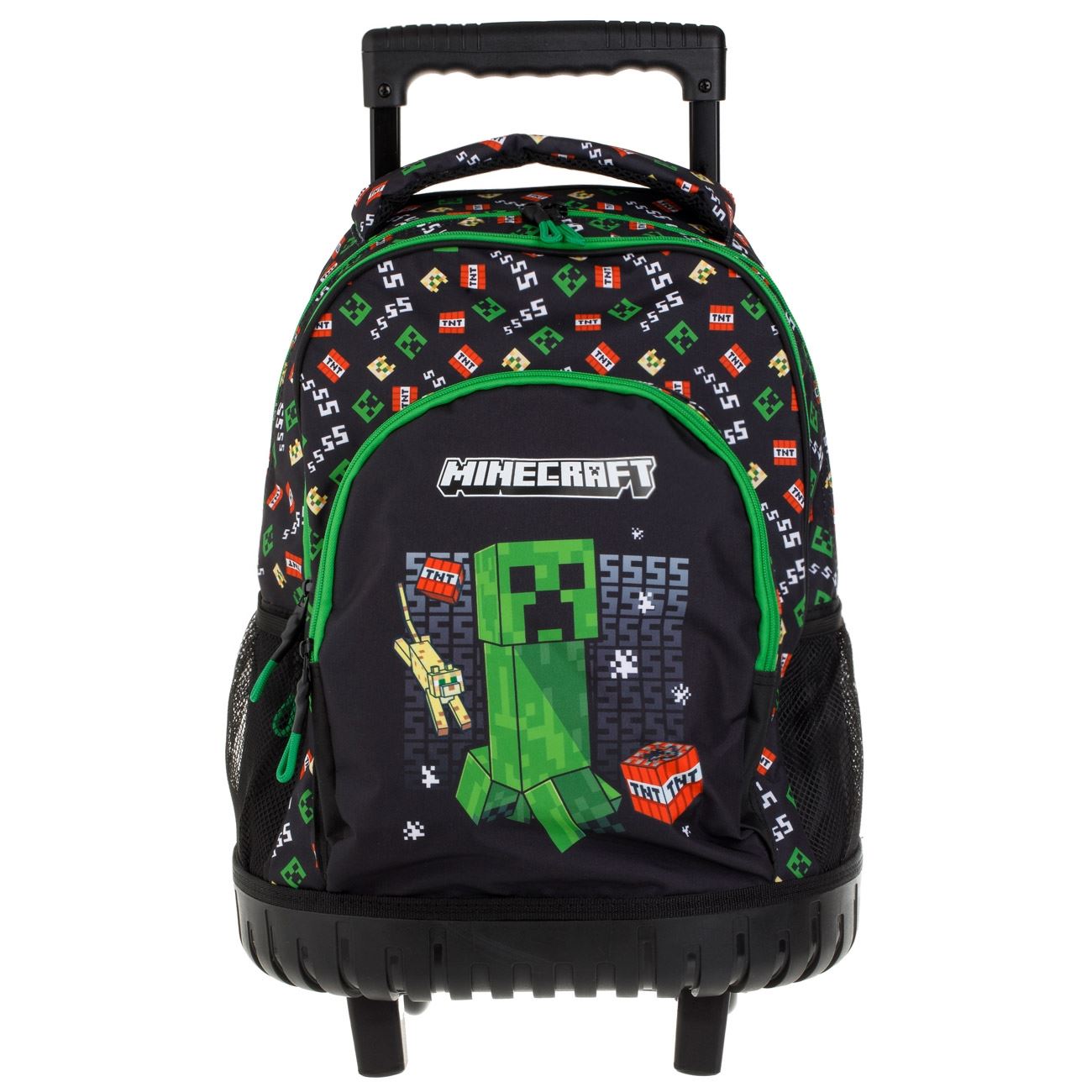 Ghiozdan Negru Verde Minecraft Survival Mode