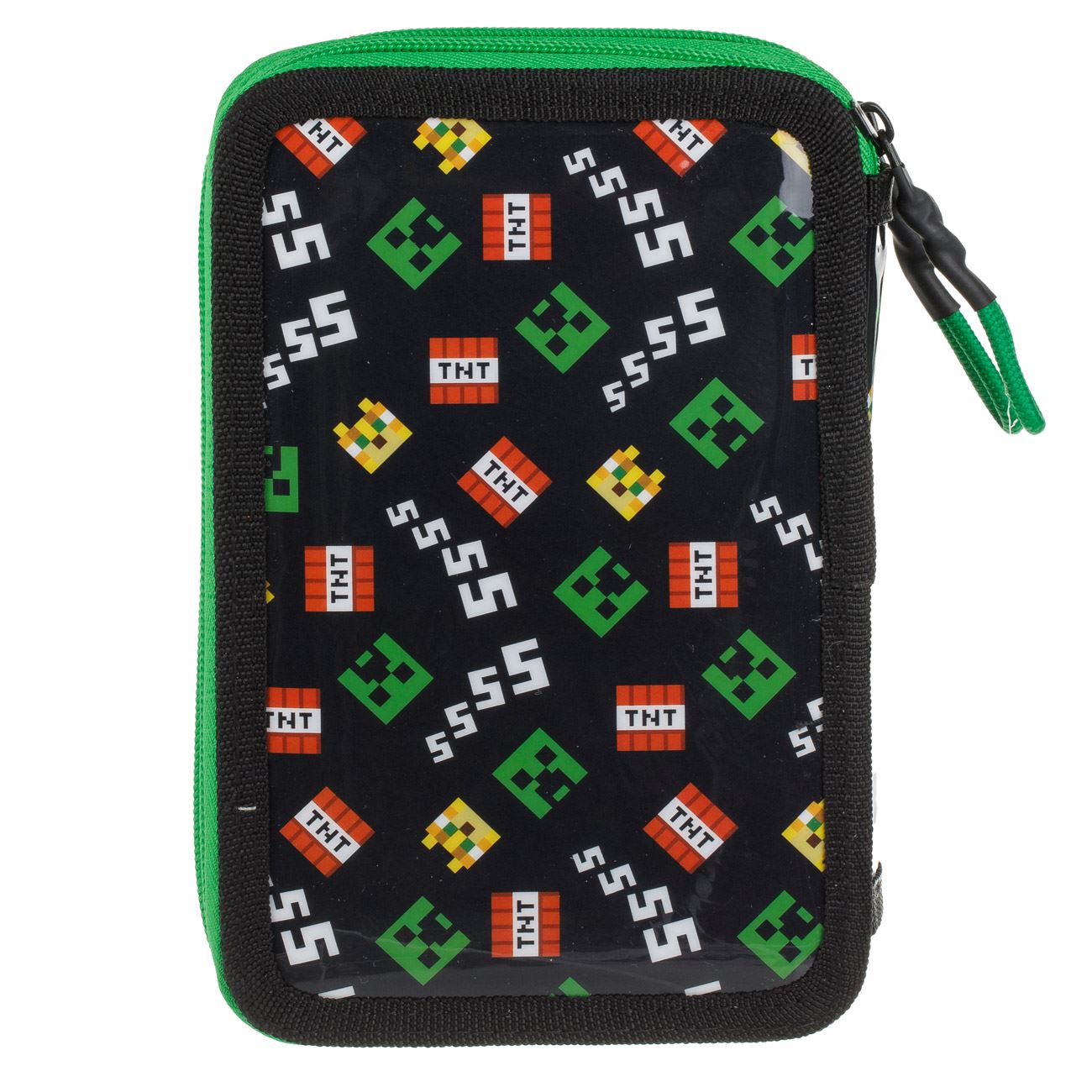 Penar Echipat Dublu Negru Verde 3D Minecraft 12.5x4x19.5cm - poza 3