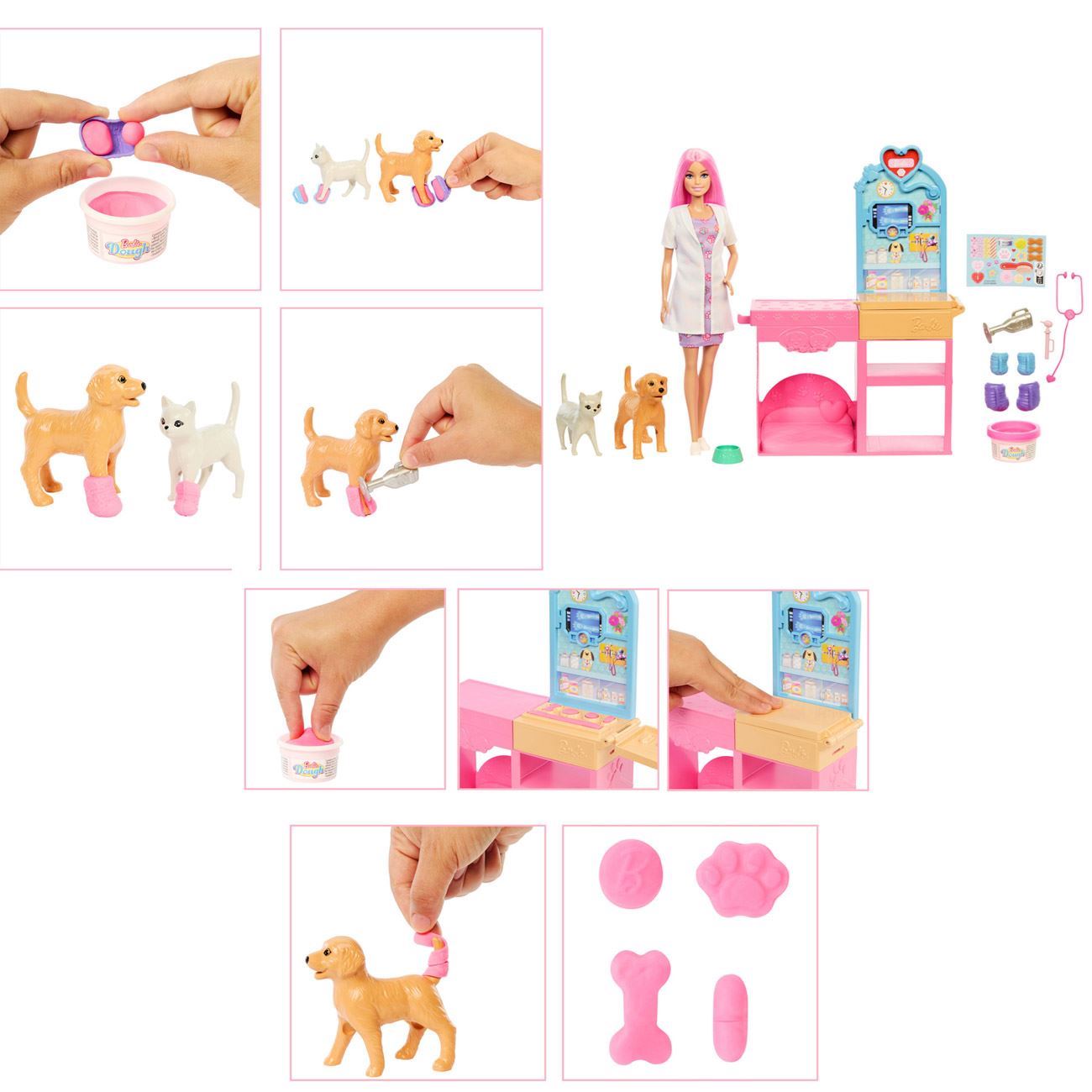 Papusa Barbie Cabinet Veterinar - Mattel - poza 3