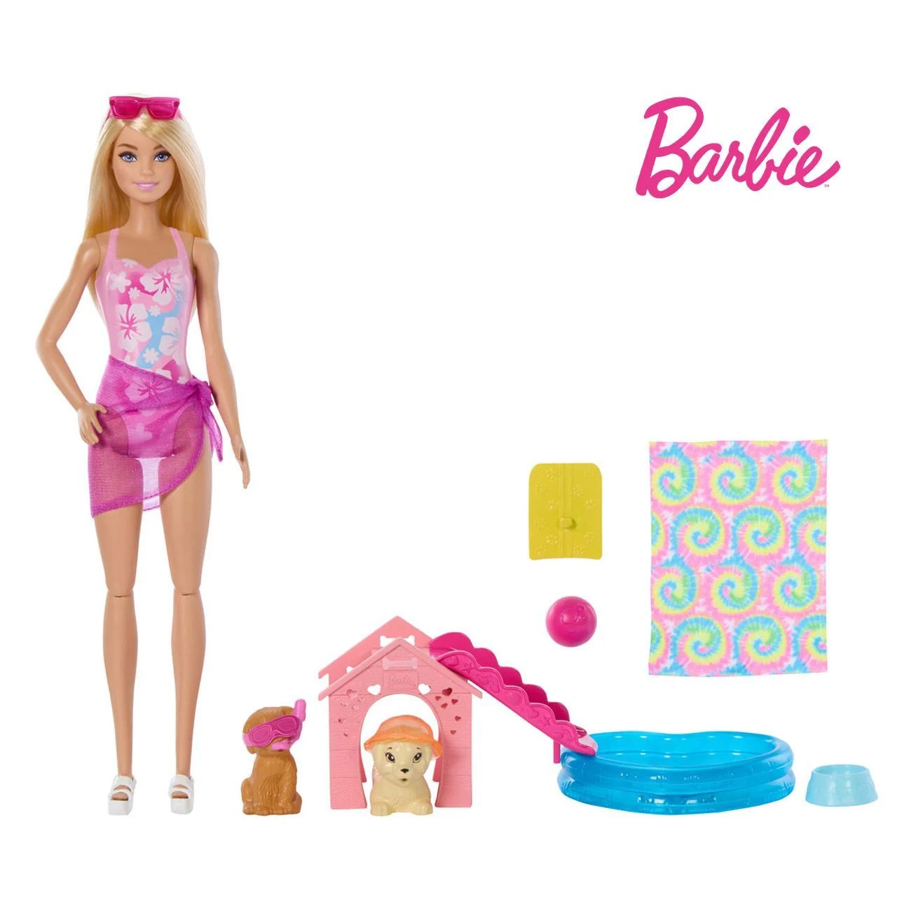 Papusa Barbie Puppy Pool Party - Mattel
