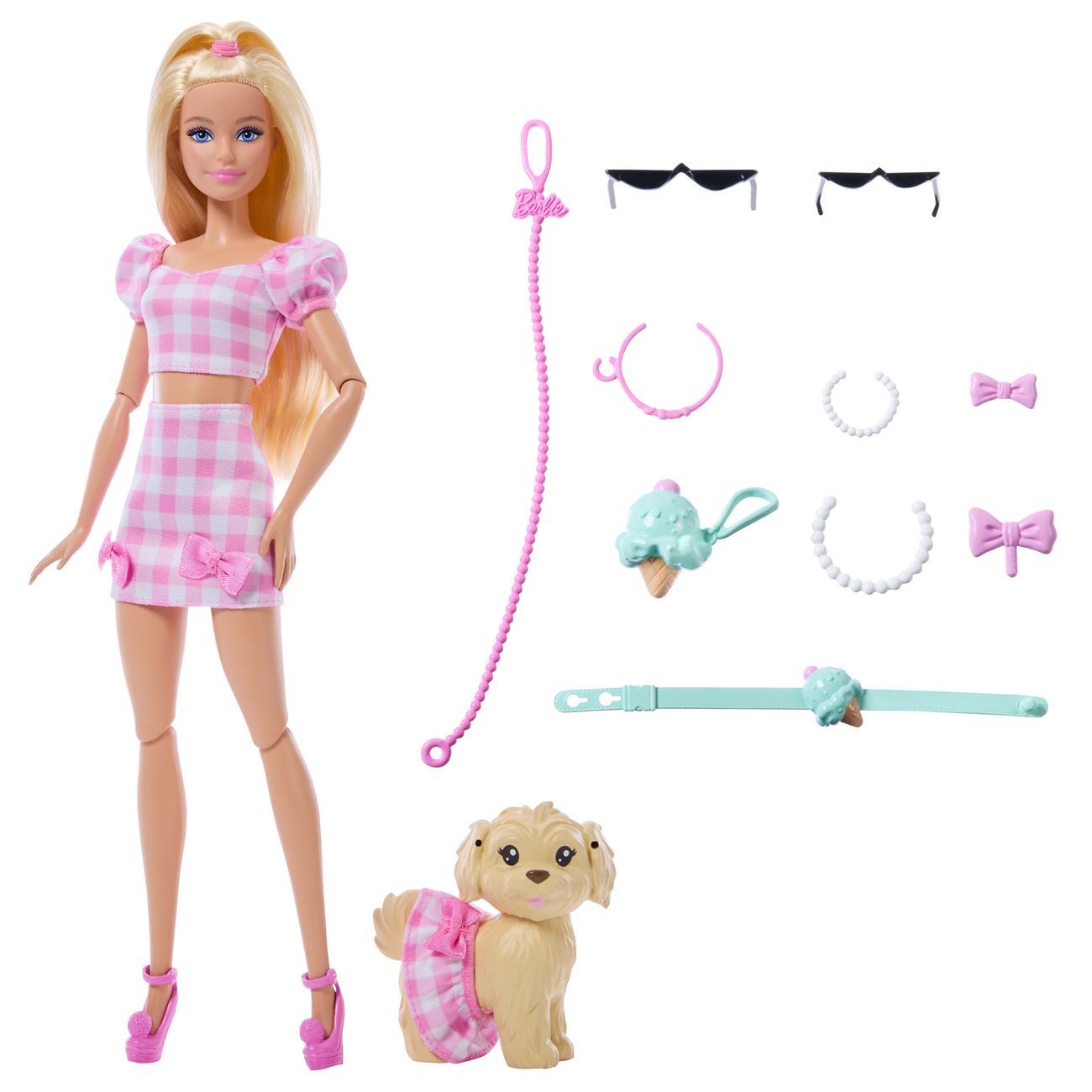 Papusa Barbie cu Caine & Tinute Asortate - Mattel - poza 3