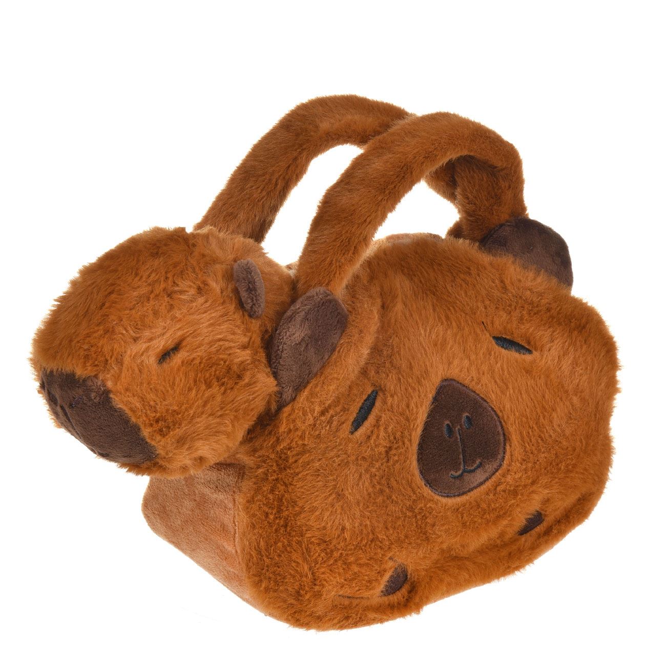 Jucarie de Plus Capybara un Geanta 20x10x20cm