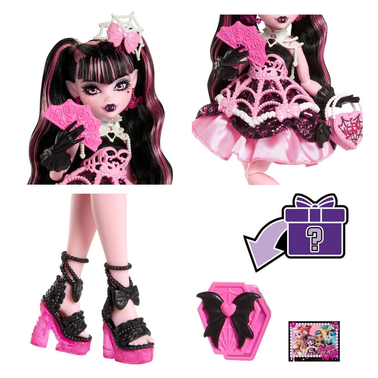 Papusa Monster High Themed Scary Sweet Birthday Draculaura - Mattel - poza 3